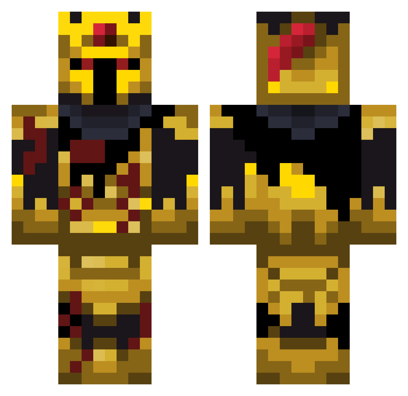 VIGGINHO Minecraft skin, front and back view