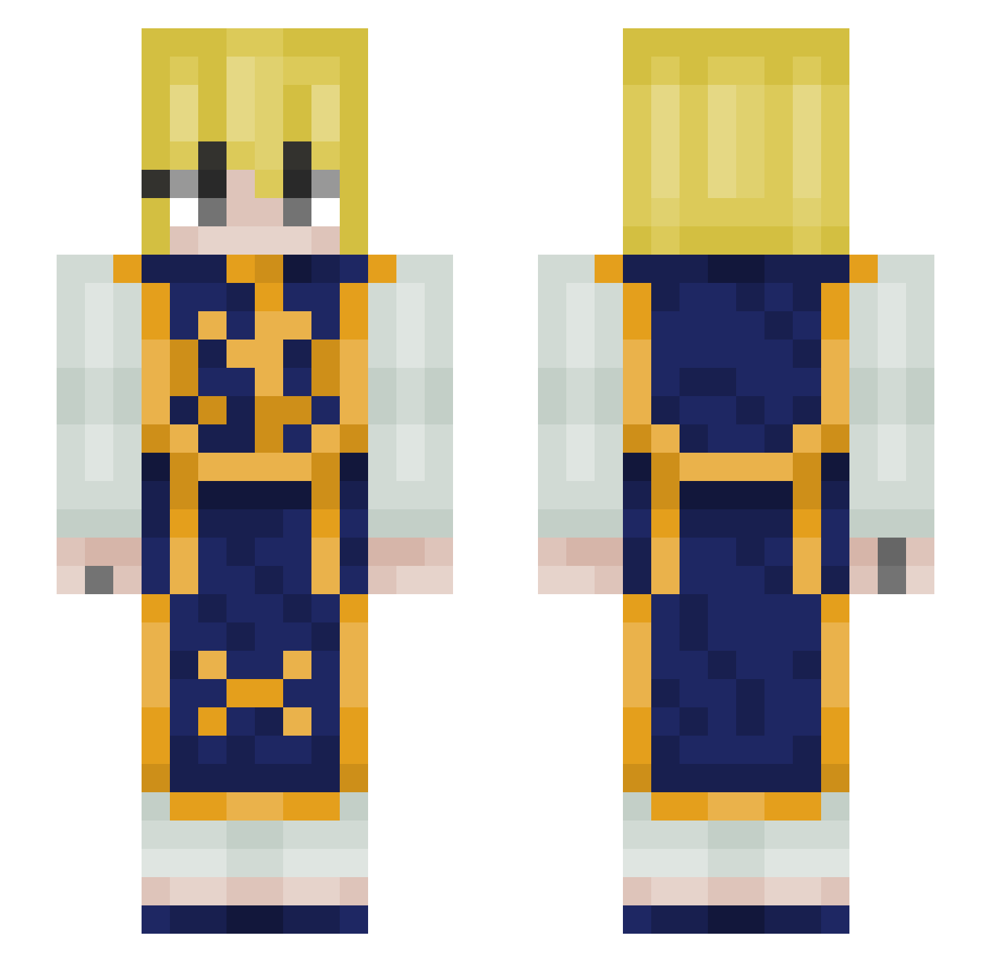 singlemotherof44 Minecraft skin, front and back view