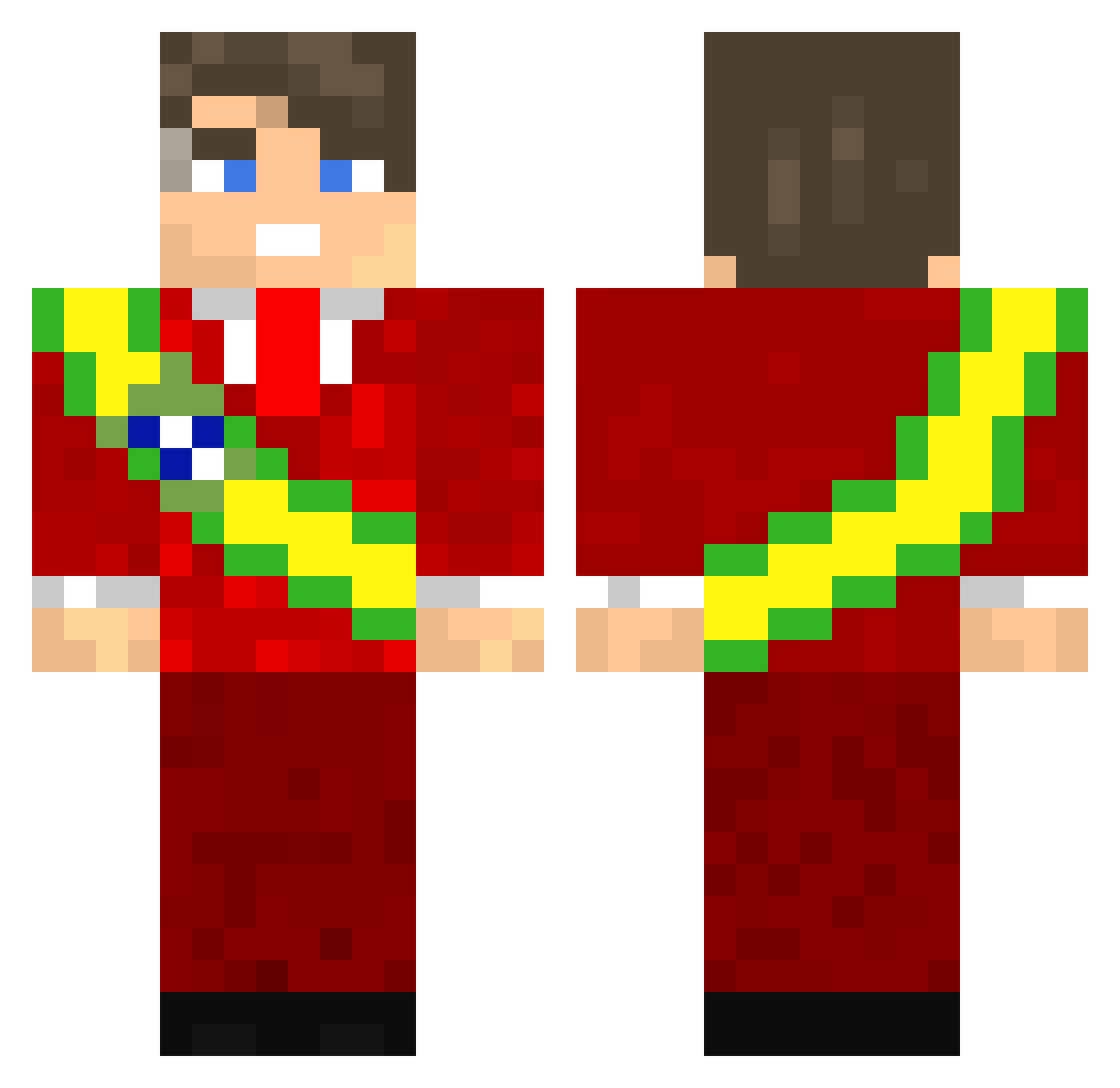 nahel_zx Minecraft skin, front and back view