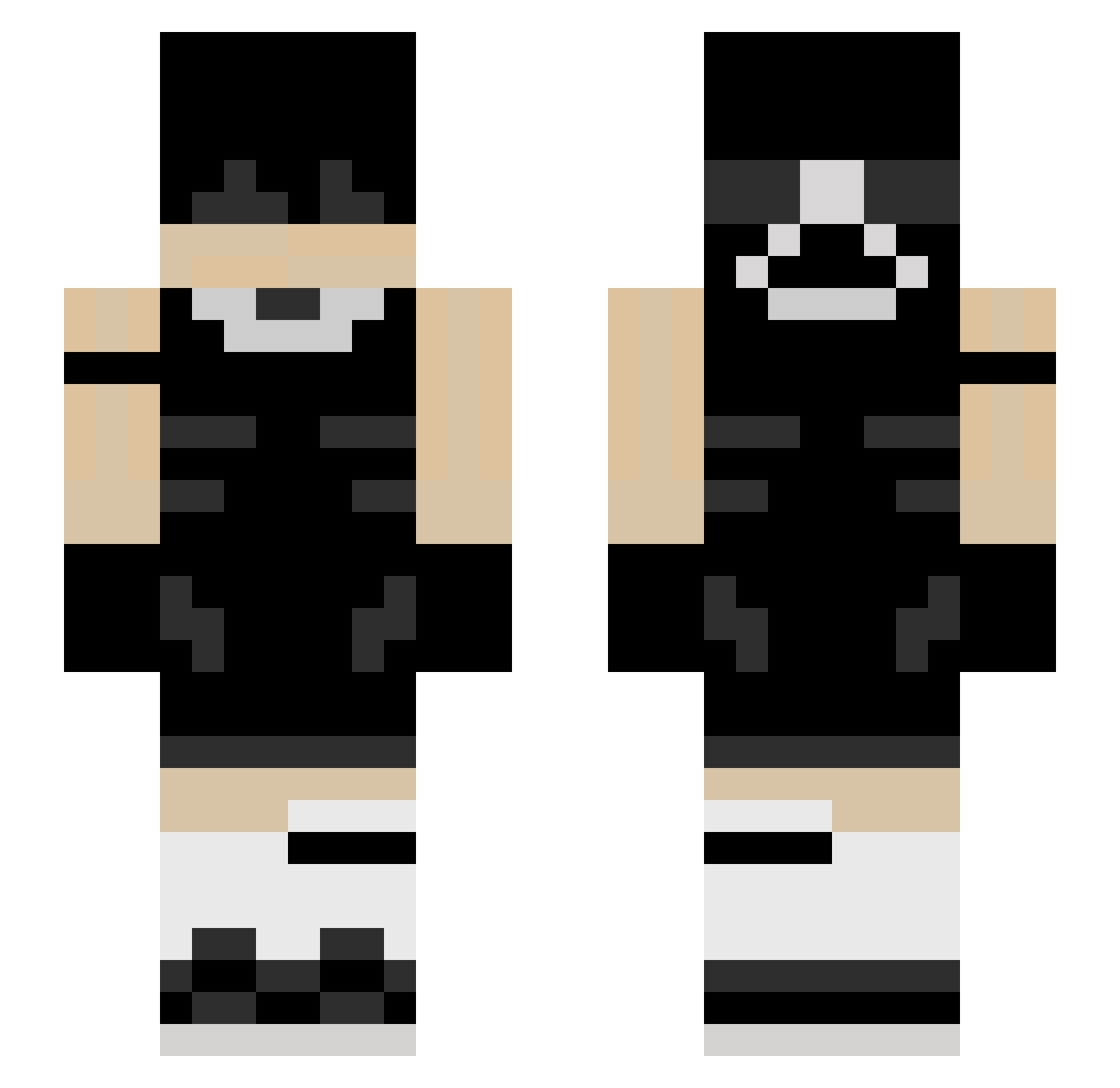 K4TANAx Minecraft skin, front and back view