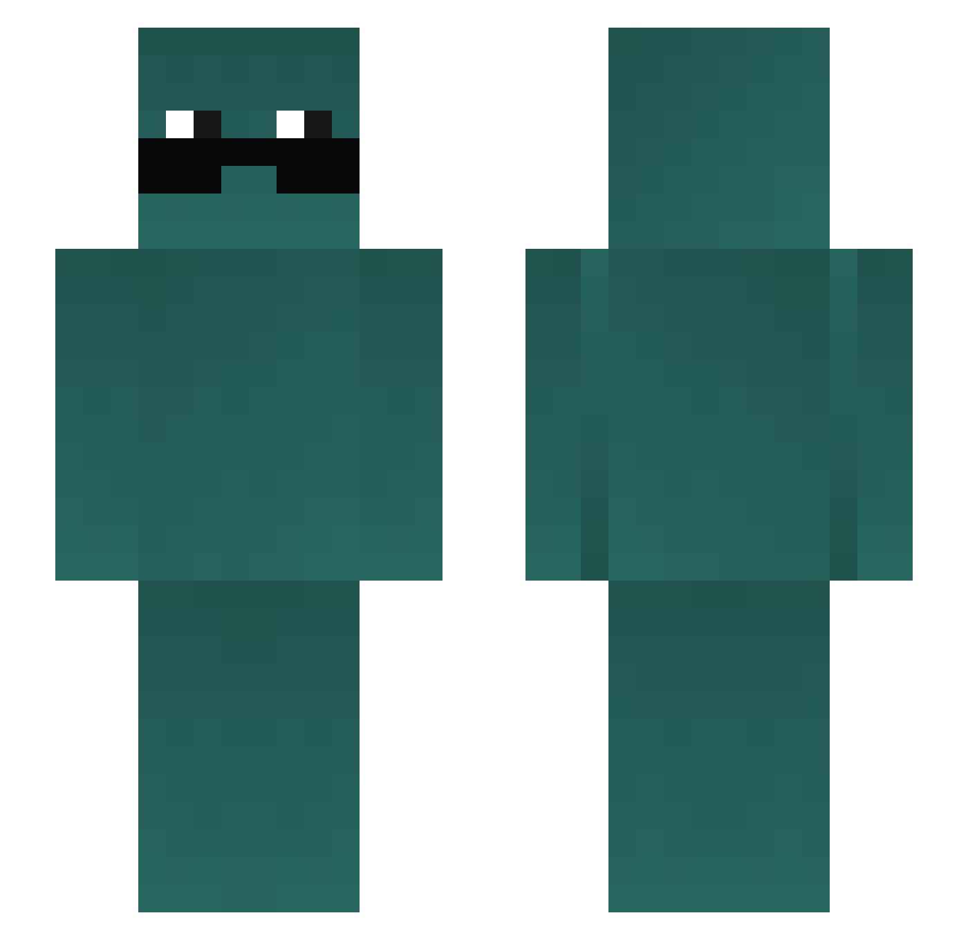 ElSanti06 Minecraft skin, front and back view