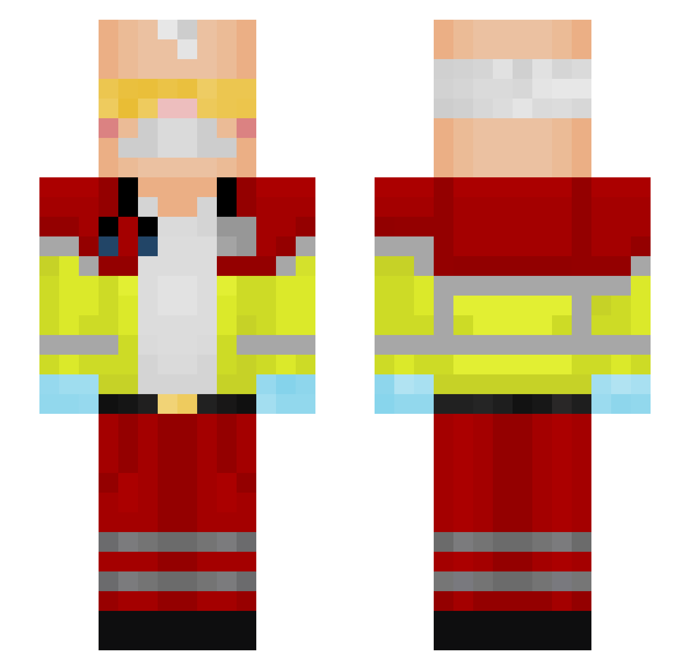 LiLsato Minecraft skin, front and back view