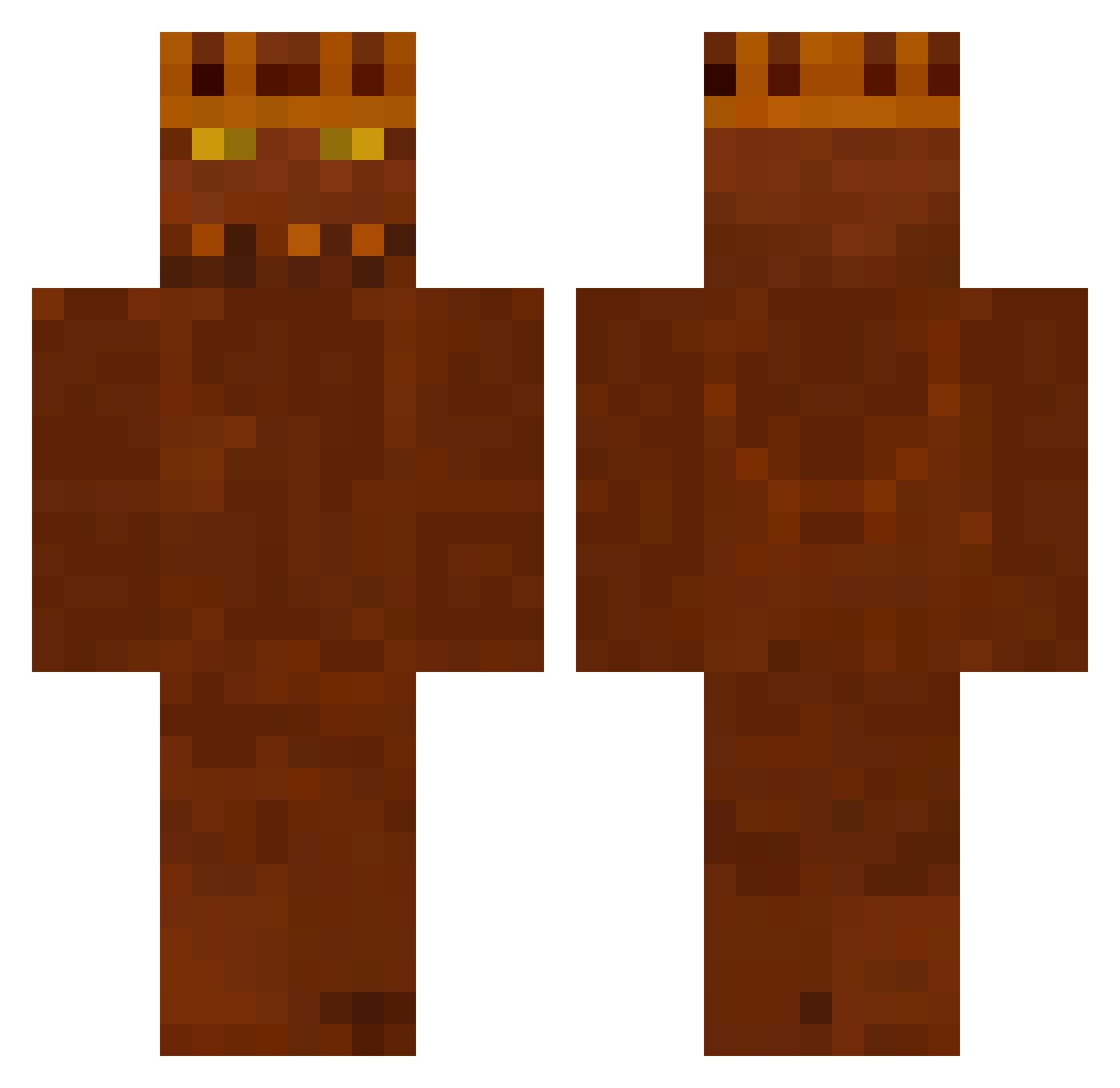 monsterfab4711 Minecraft skin, front and back view