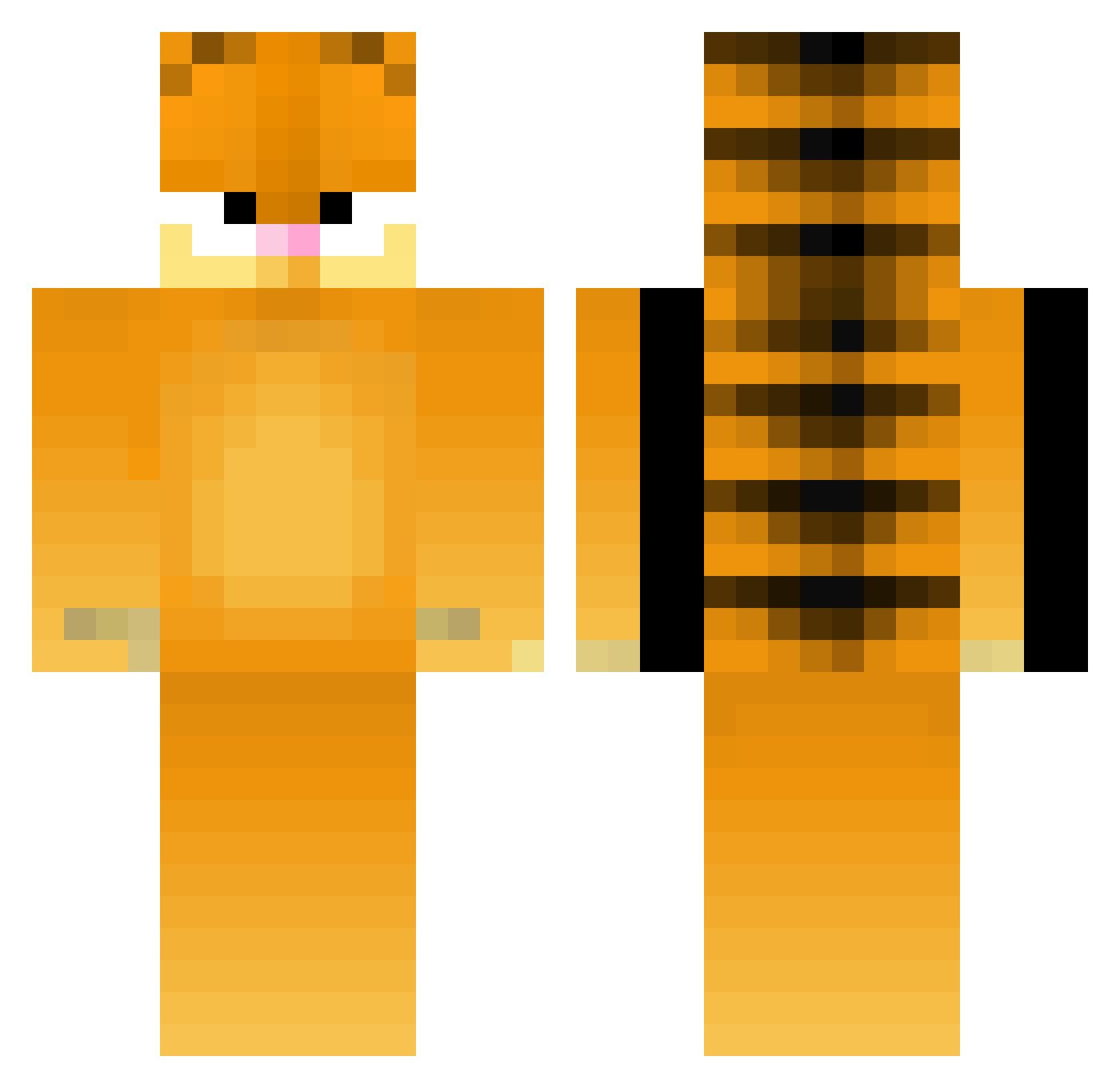 Snead__ Minecraft skin, front and back view