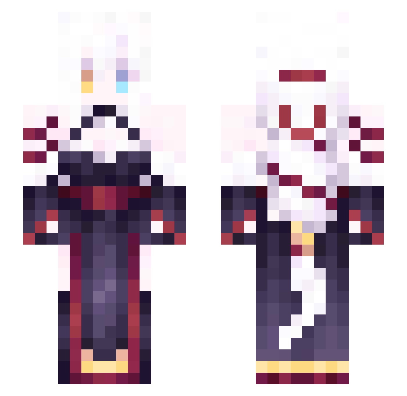 syari1024 Minecraft skin, front and back view
