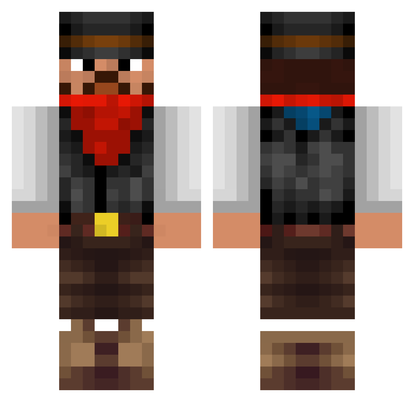 MAYZ1987 Minecraft skin, front and back view