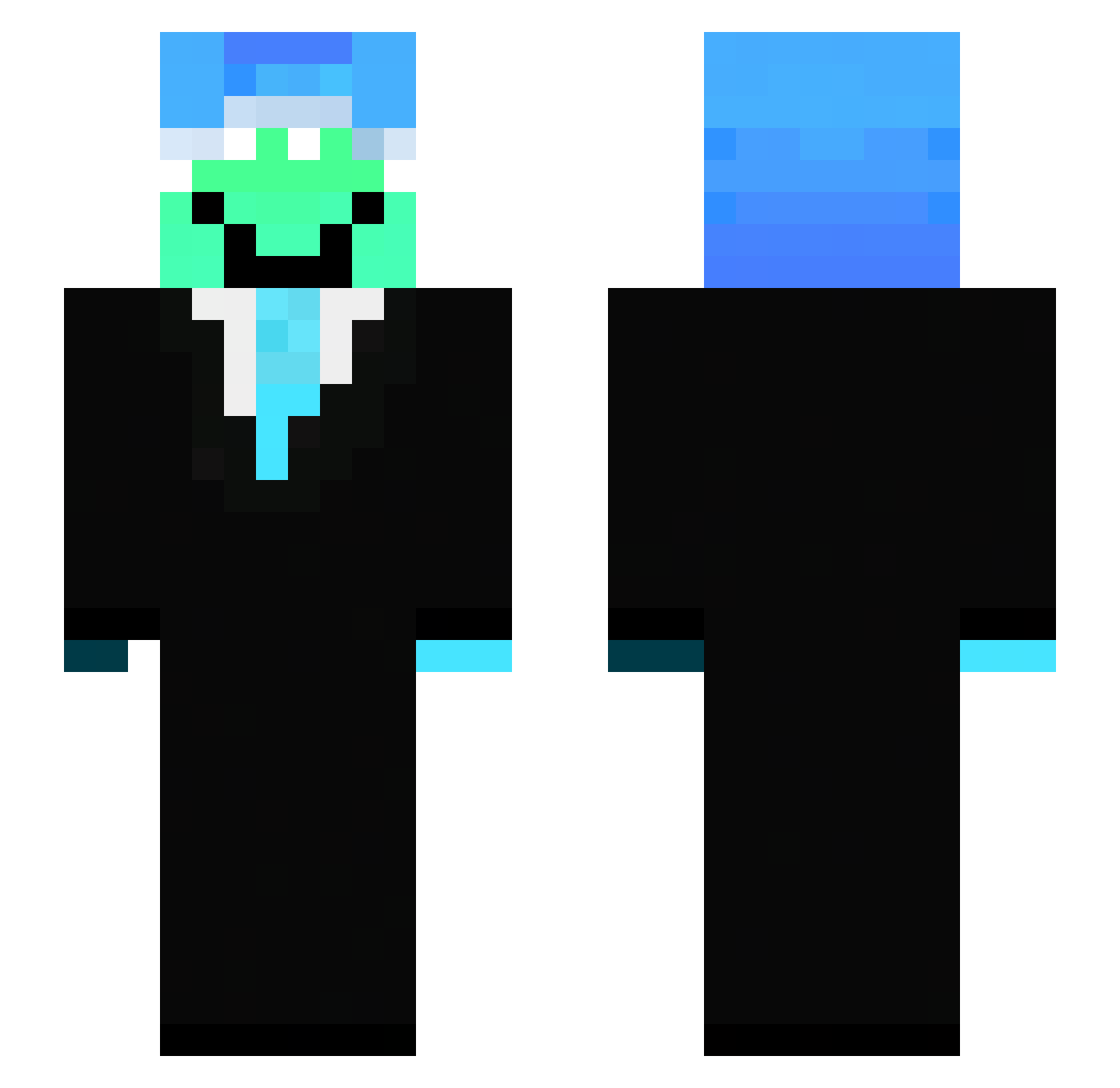 Vikingerik17 Minecraft skin, front and back view