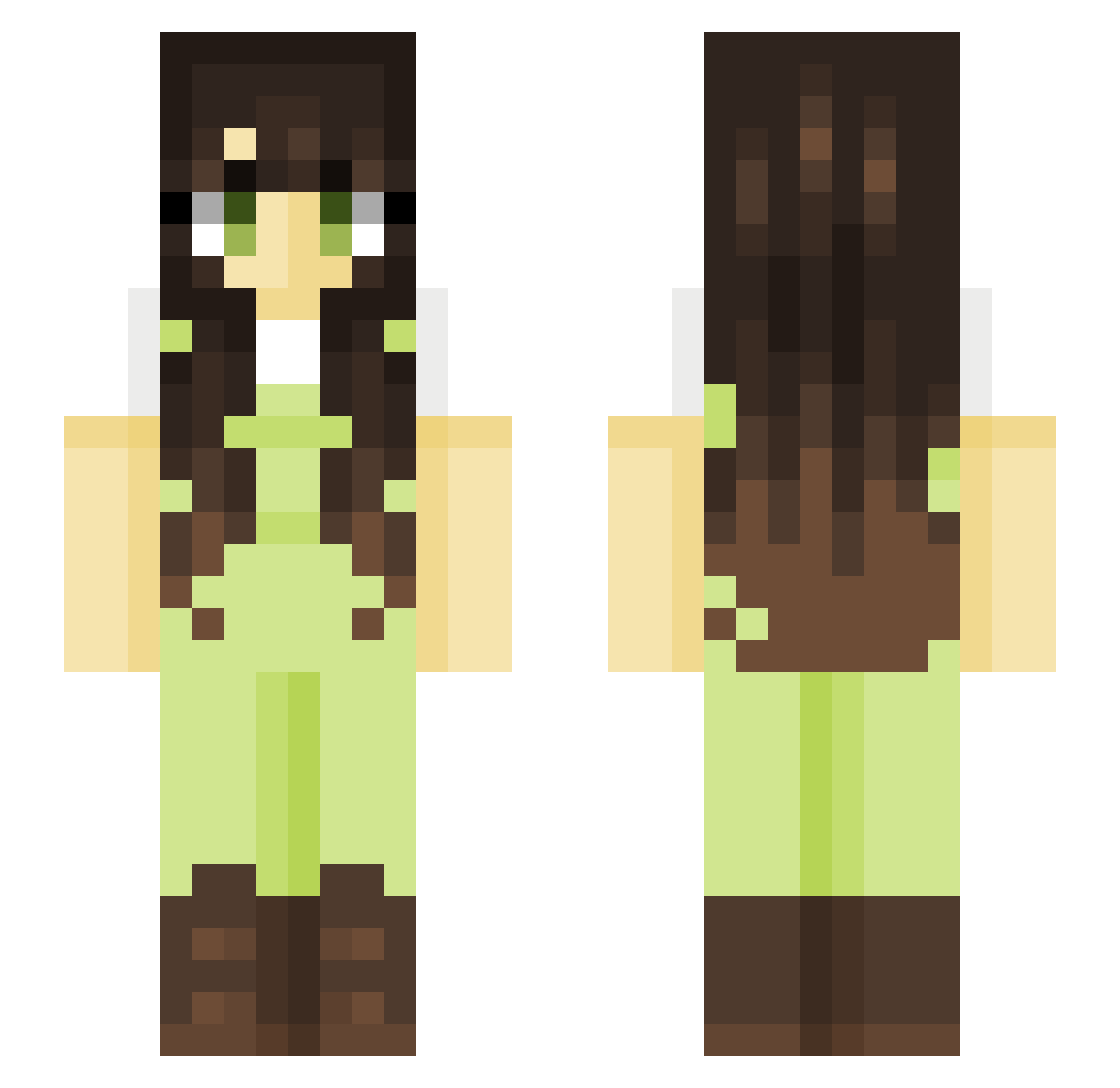 TheGamerLuka Minecraft skin, front and back view