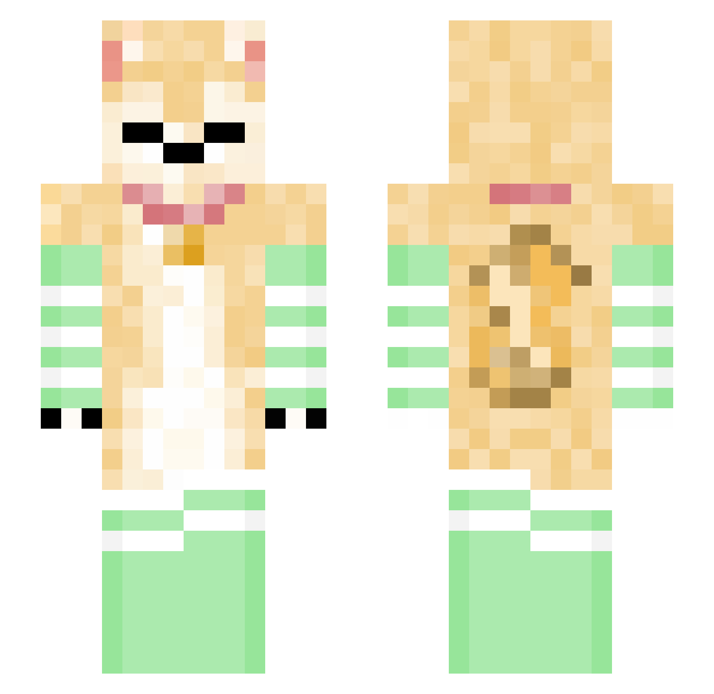 catmaxplez Minecraft skin, front and back view