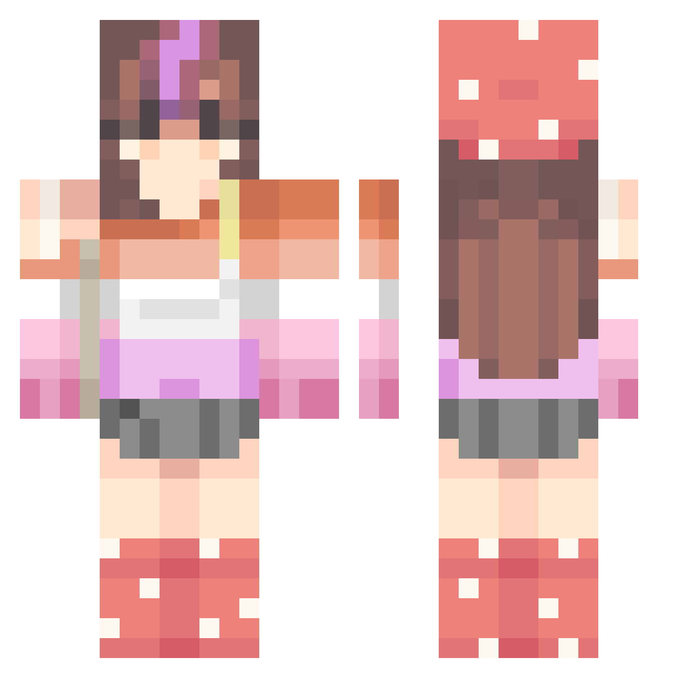 Thebestdog224 Minecraft skin, front and back view
