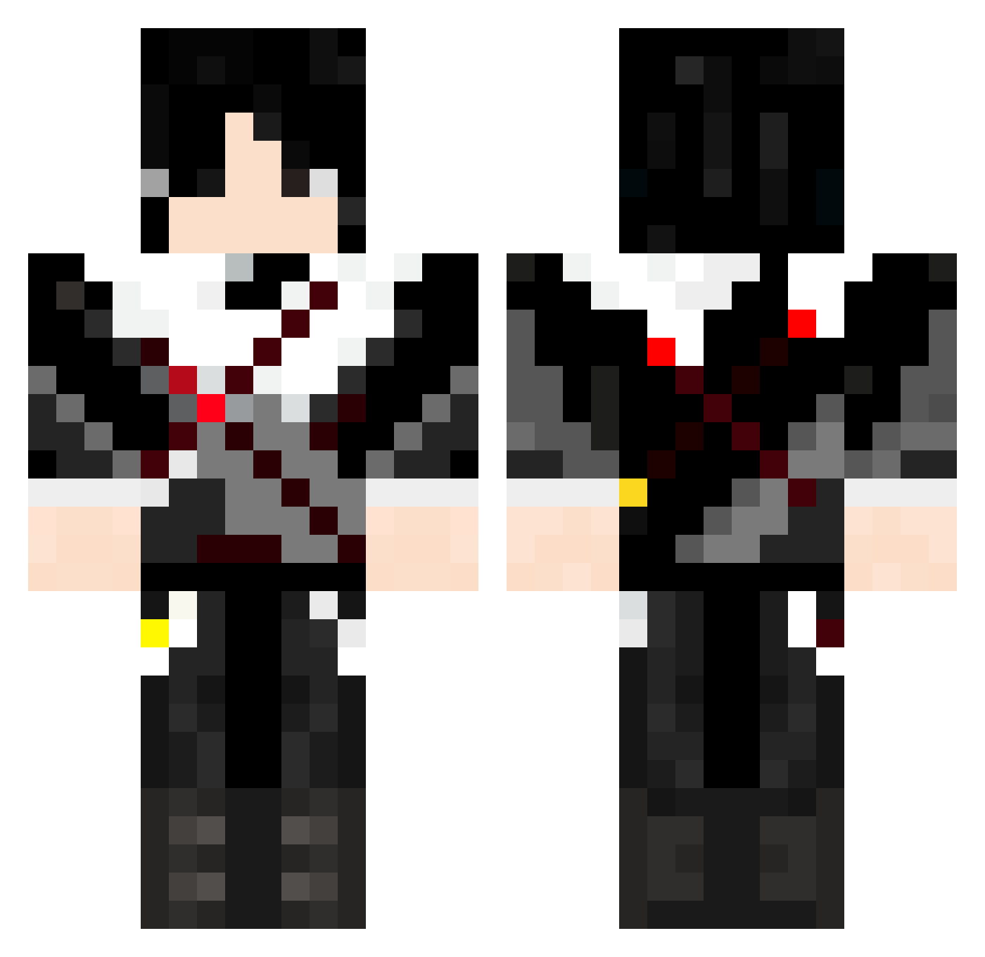 RommelGuan Minecraft skin, front and back view