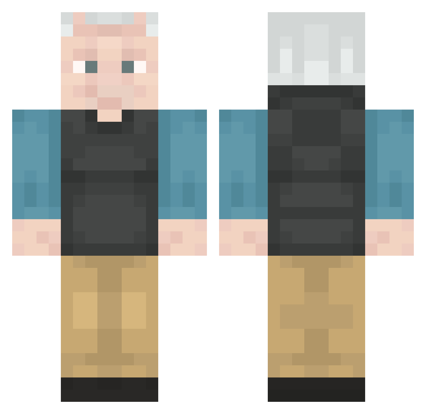 _Erentitan4512_ Minecraft skin, front and back view