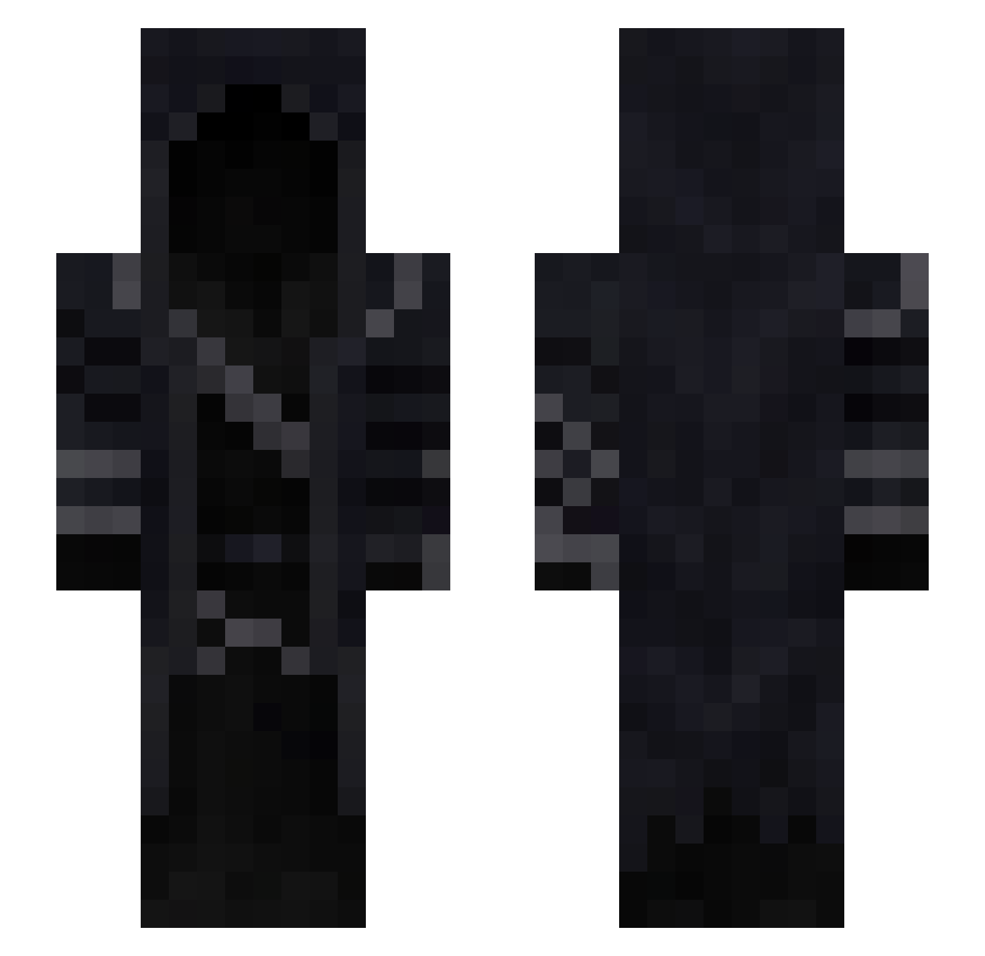 Ivrock1 Minecraft skin, front and back view
