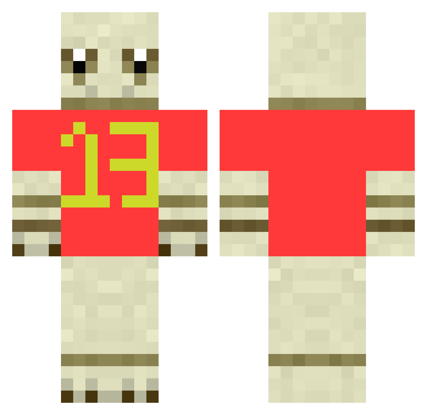 JatoCirculante Minecraft skin, front and back view
