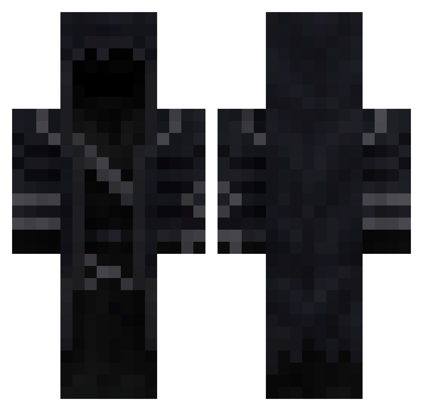 actuallyxmokey Minecraft skin, front and back view