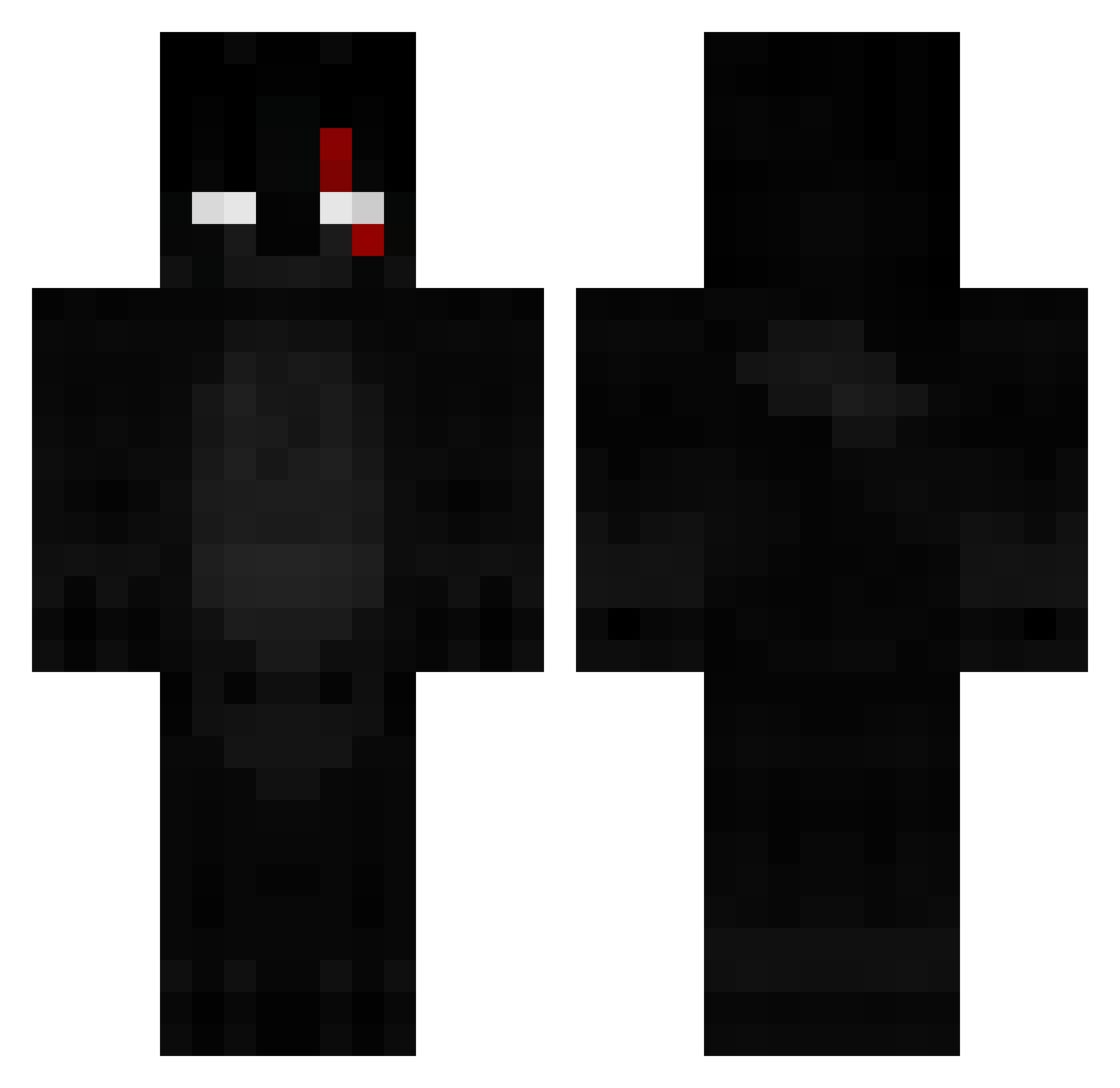 VapeClient__ Minecraft skin, front and back view