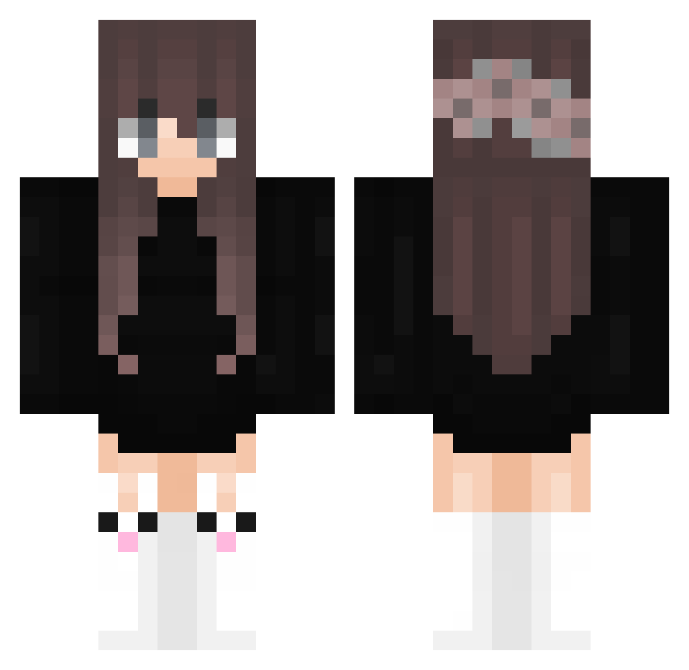 F4sc1n4t1ng Minecraft skin, front and back view