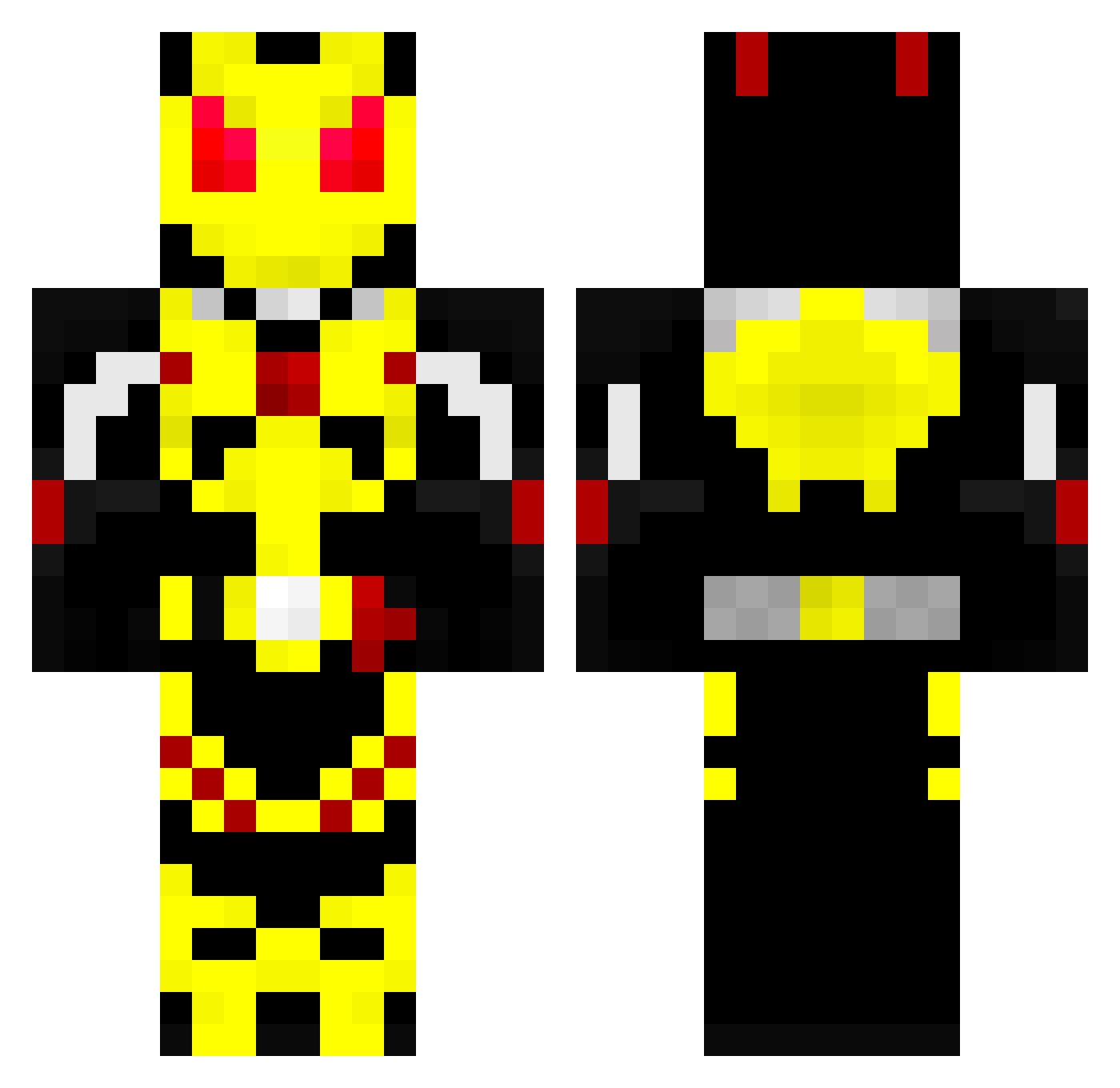 ElainaQAQ_ Minecraft skin, front and back view