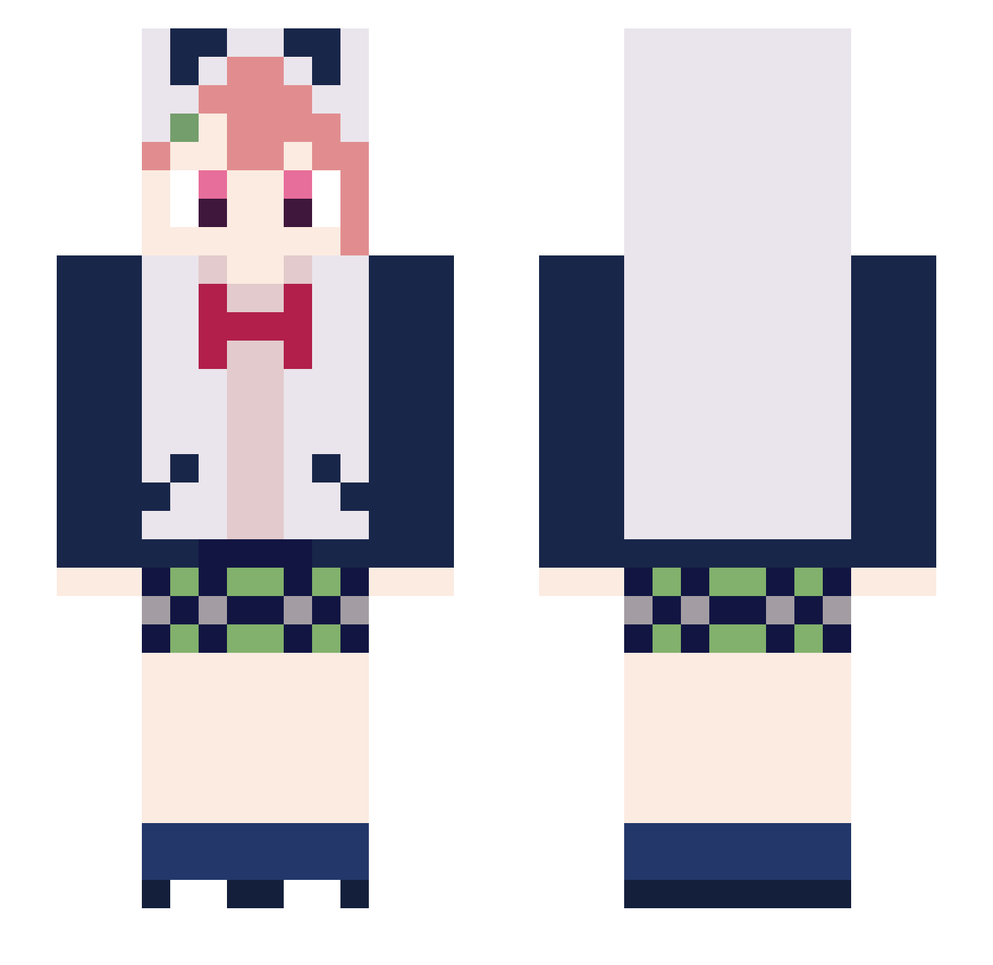 4Seasonss_QAQ Minecraft skin, front and back view