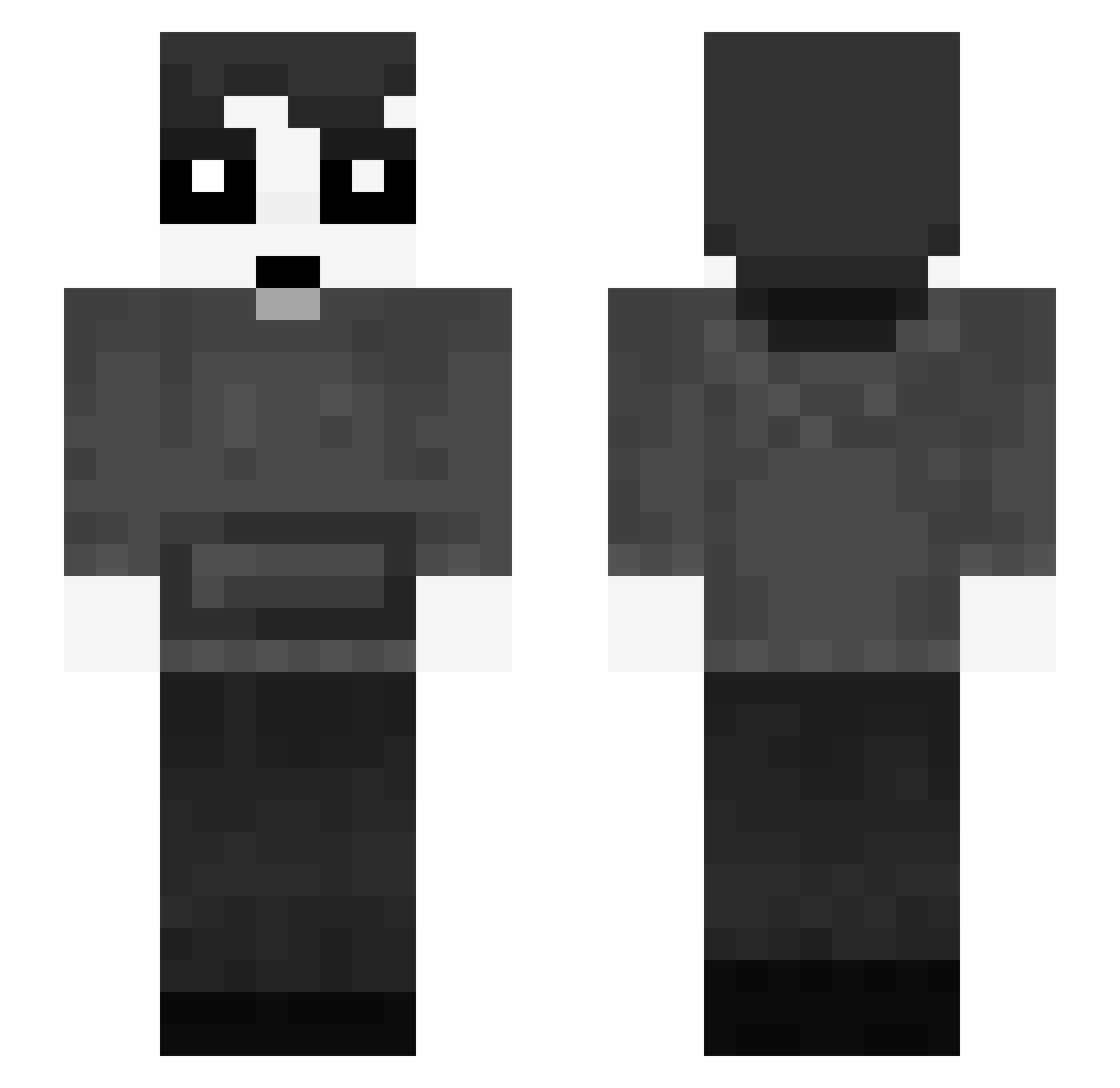 Kukil0ngJr Minecraft skin, front and back view