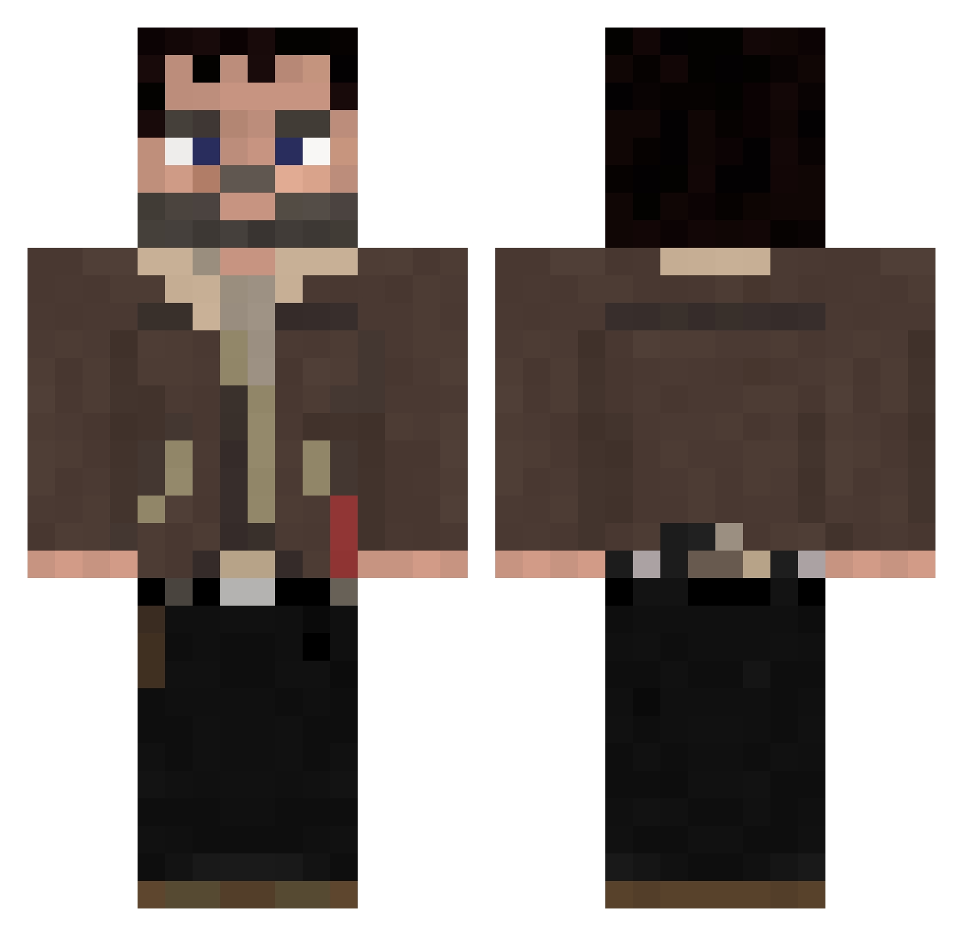 Mystic_Shadow03 Minecraft skin, front and back view