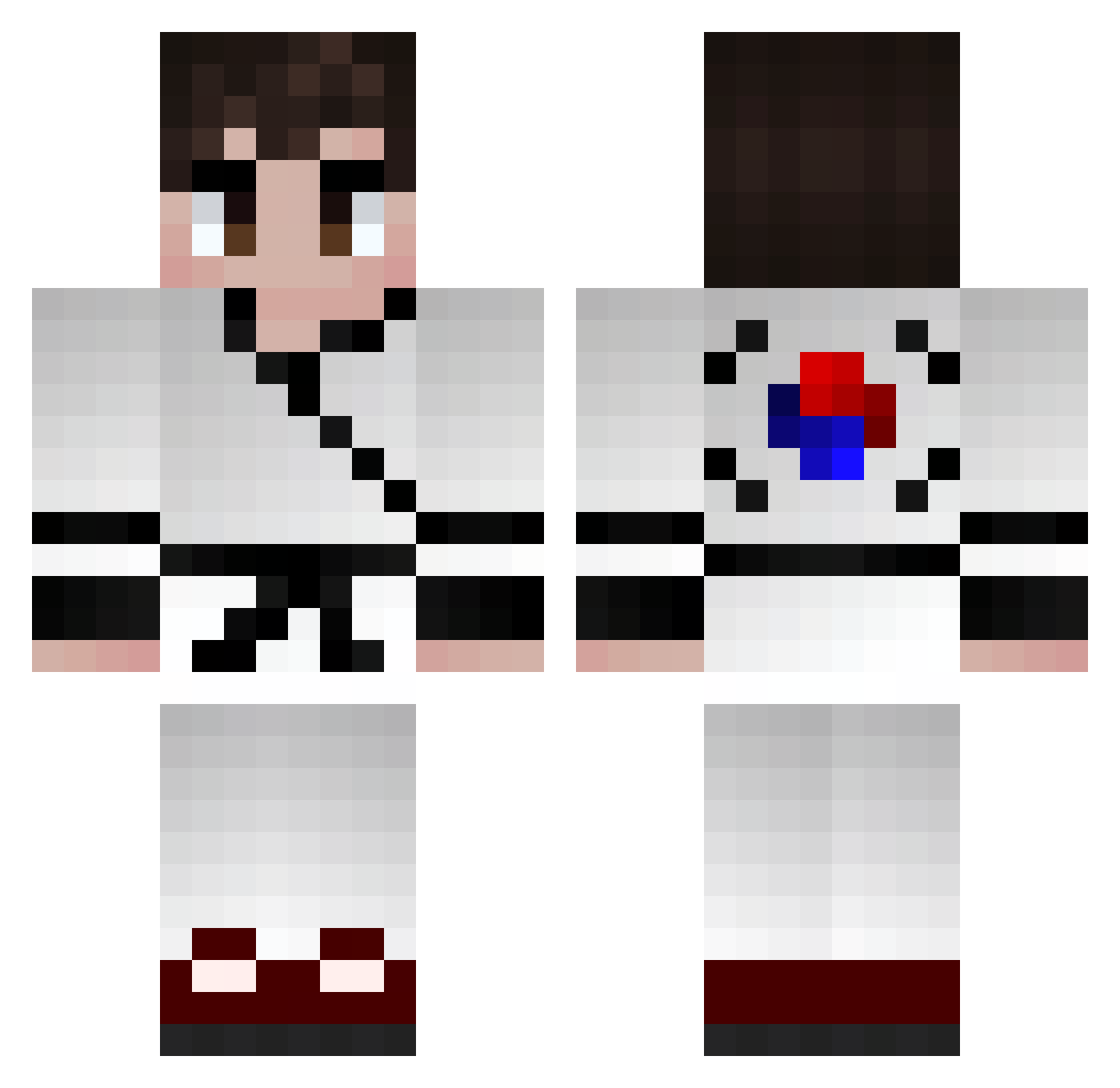 _Tusset_ Minecraft skin, front and back view