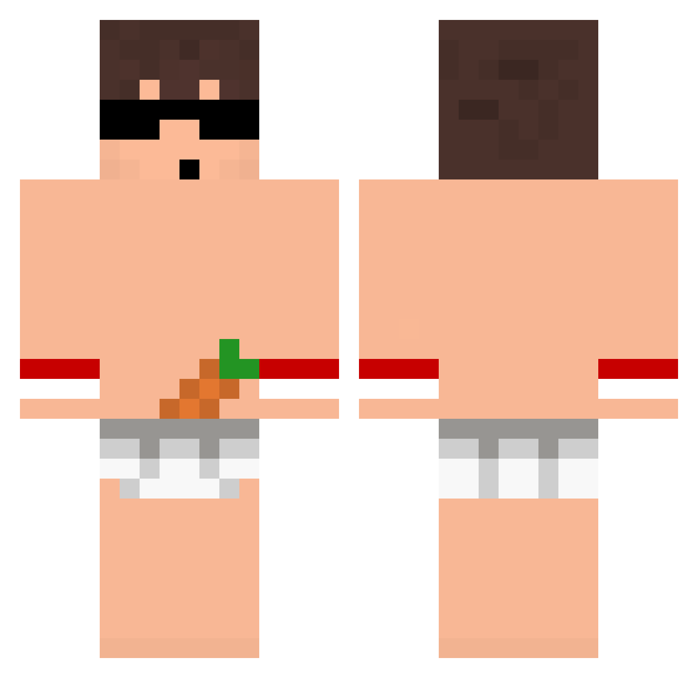 buildklee_ Minecraft skin, front and back view