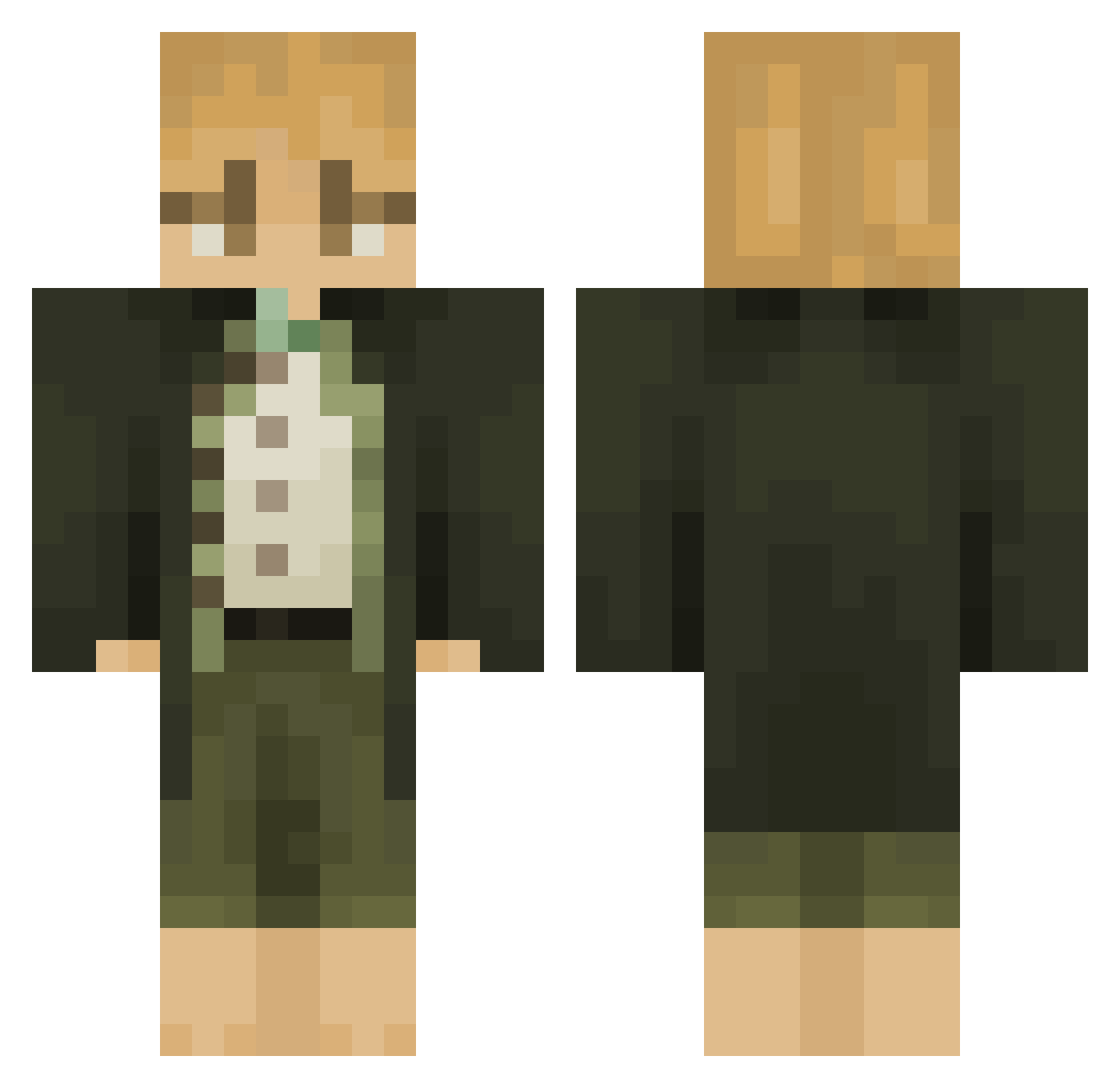 Sealguy2 Minecraft skin, front and back view