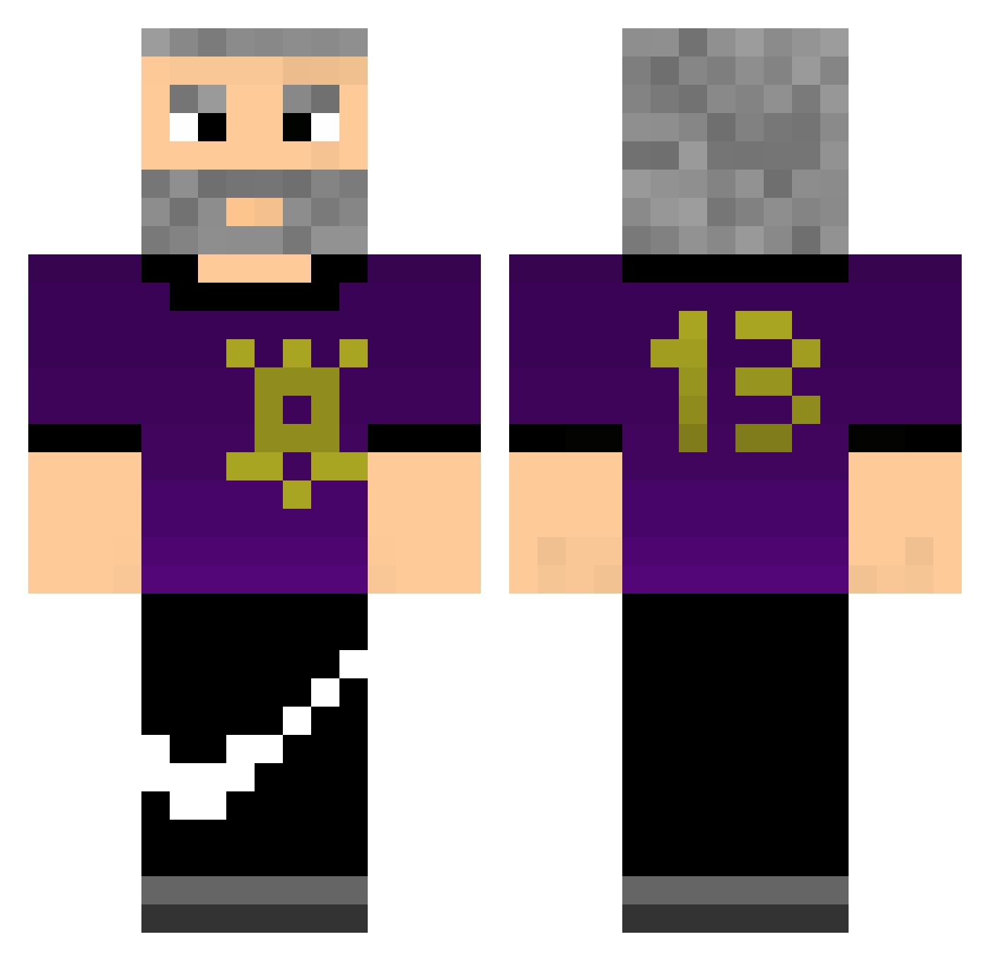 _Leozinps Minecraft skin, front and back view