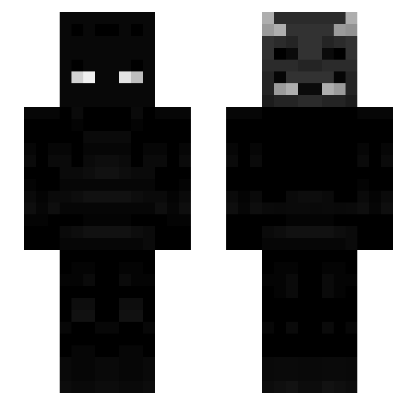 yfastyz Minecraft skin, front and back view