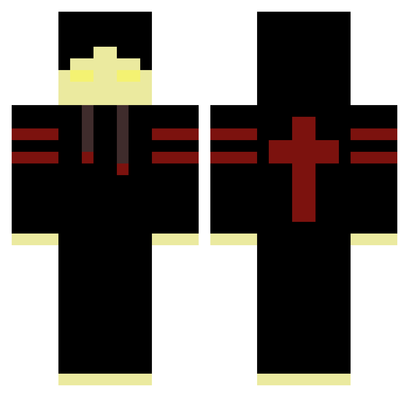 dyseo1234 Minecraft skin, front and back view