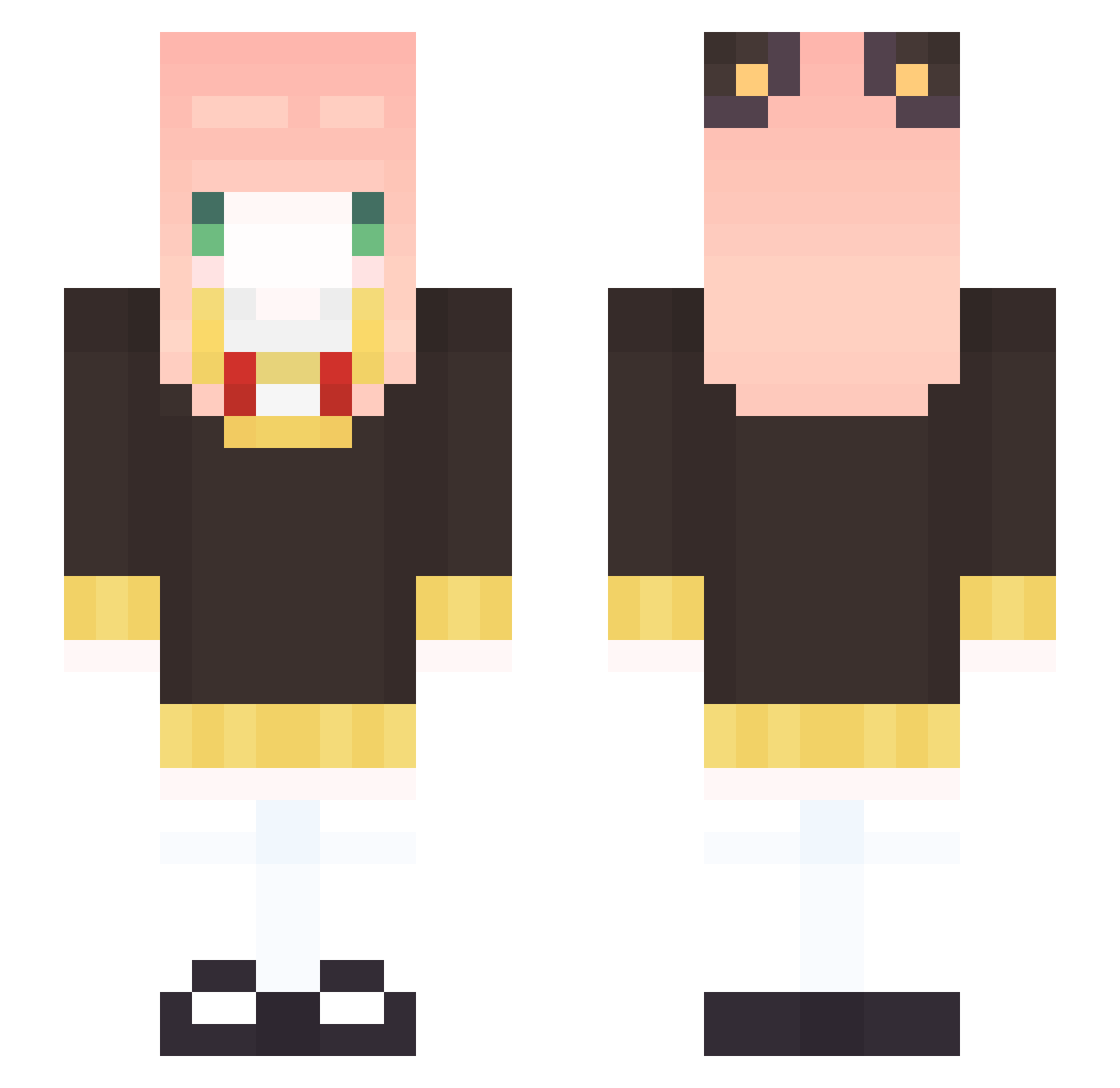 ann21846 Minecraft skin, front and back view