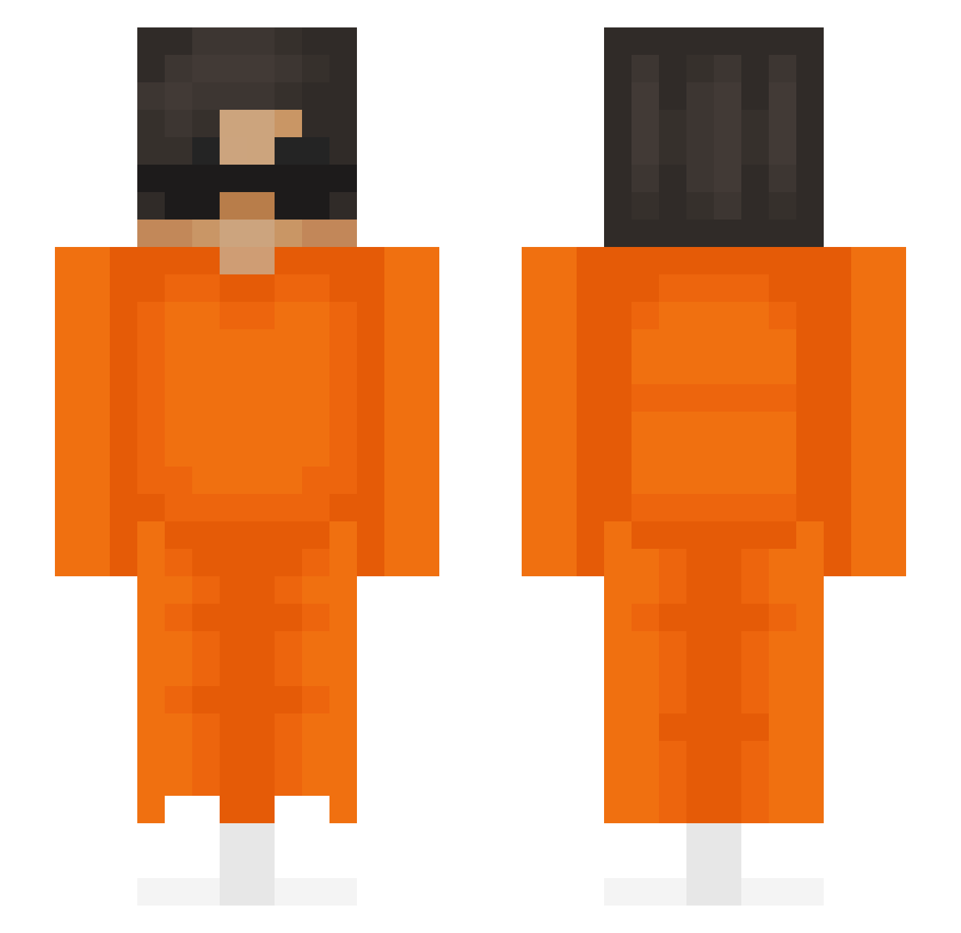 JochupYT Minecraft skin, front and back view