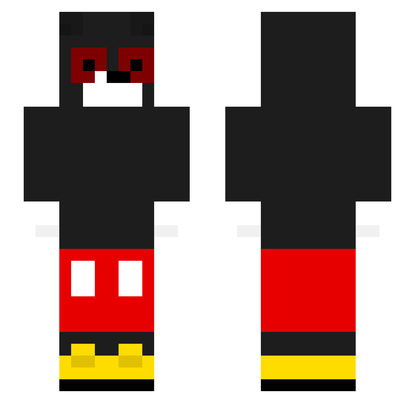sallyw123 Minecraft skin, front and back view