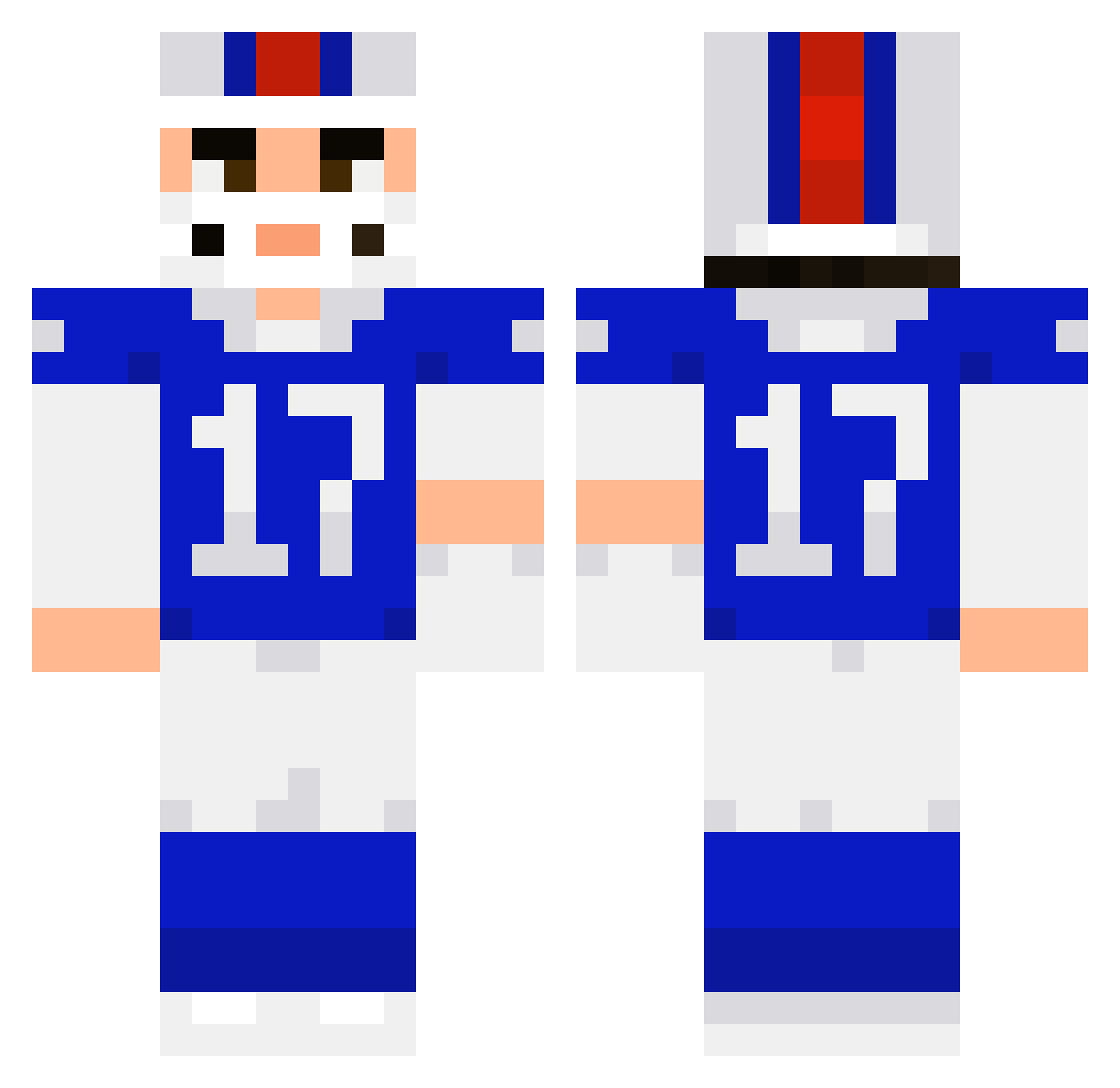 Thenickster48 Minecraft skin, front and back view