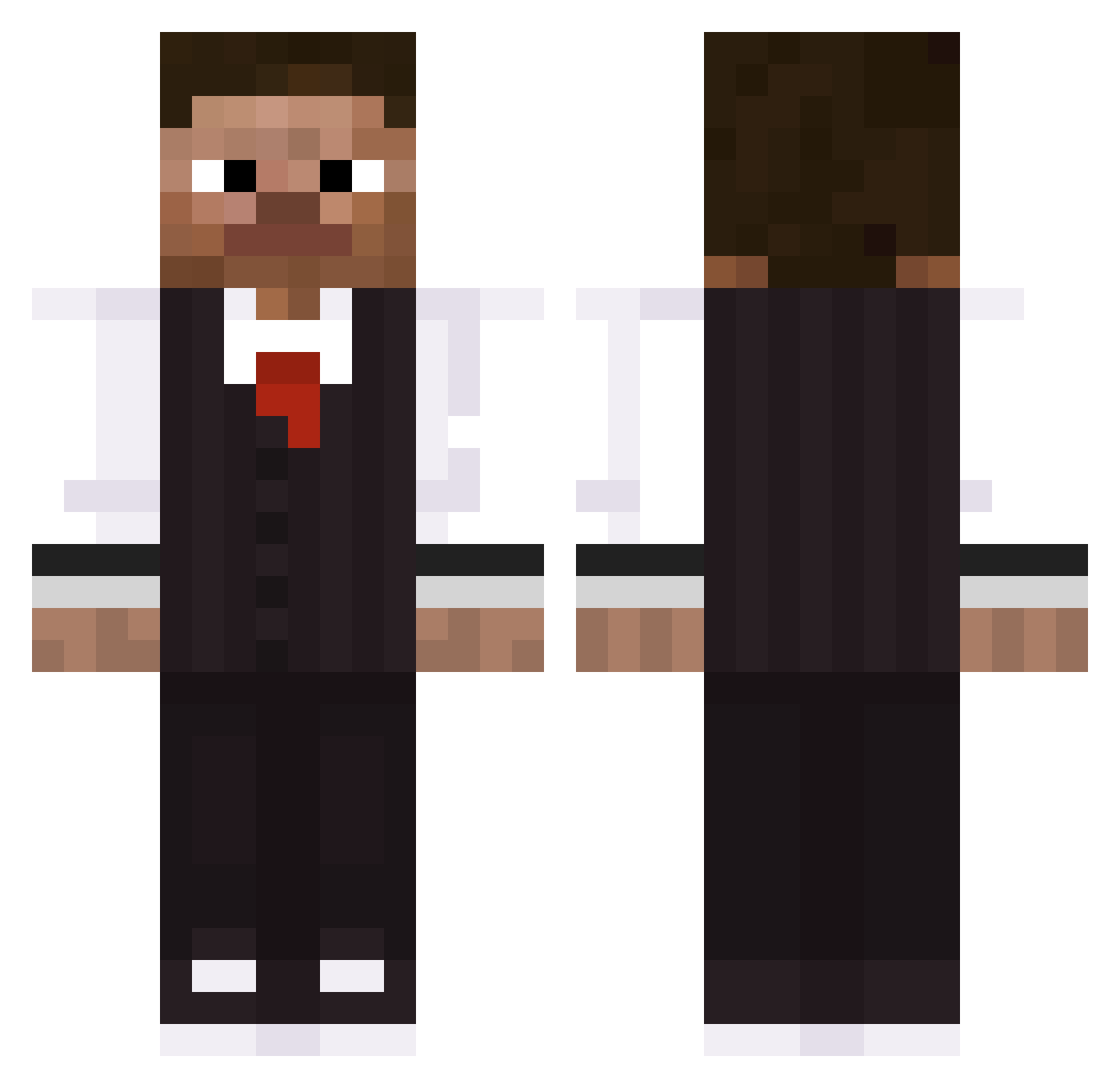 lucacchio Minecraft skin, front and back view