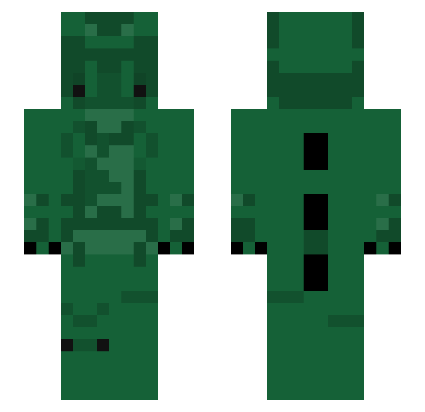 celicocat Minecraft skin, front and back view