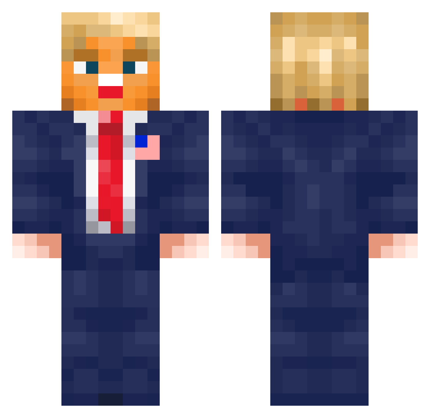 _Calt_ Minecraft skin, front and back view