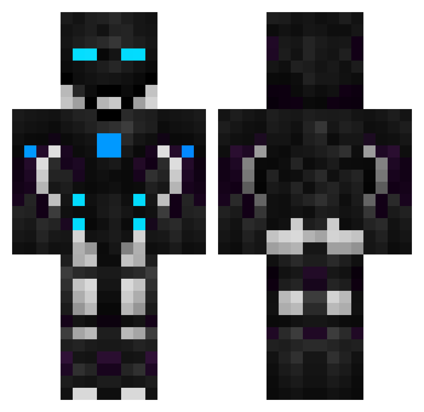 Stoja Minecraft skin, front and back view