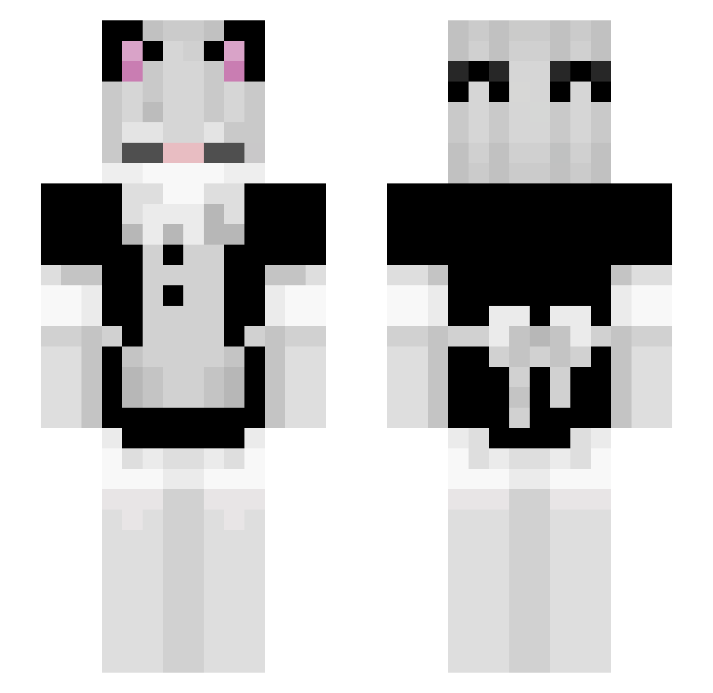 _Phion_ Minecraft skin, front and back view