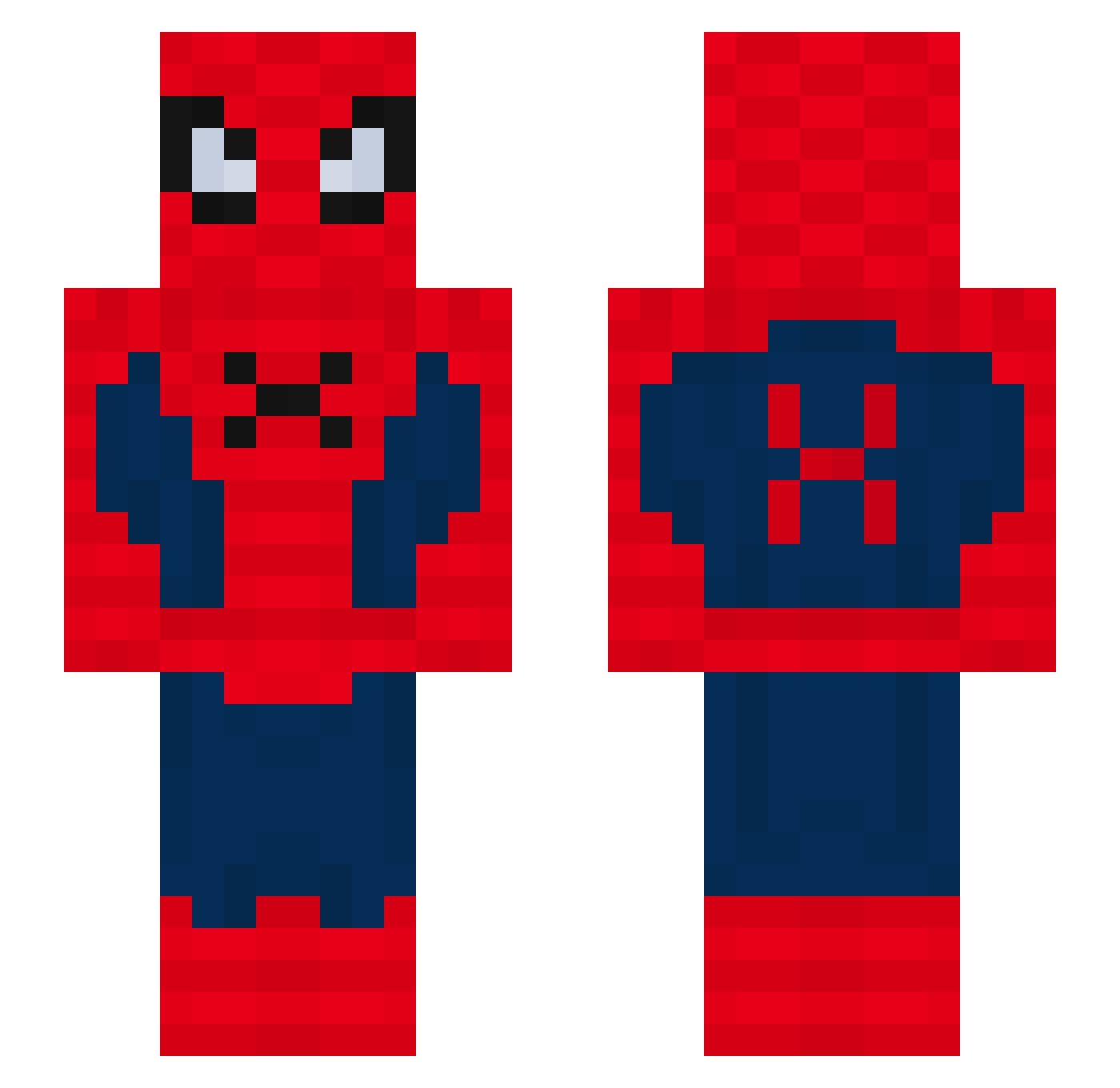 szark555 Minecraft skin, front and back view