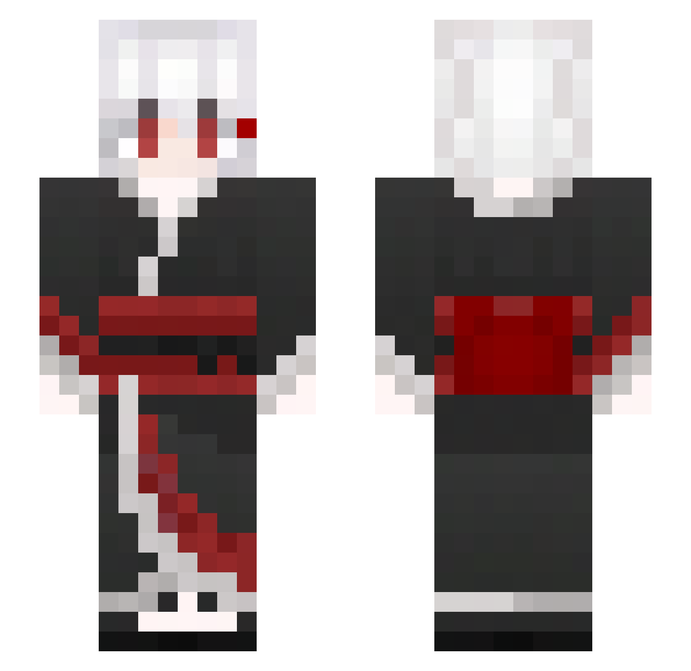 Ameisaweasome Minecraft skin, front and back view