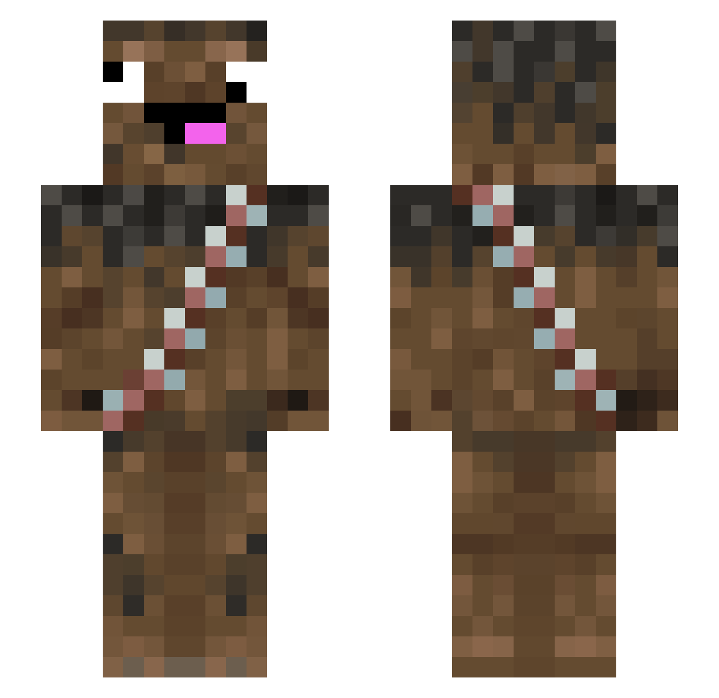 Acid_Phreak Minecraft skin, front and back view