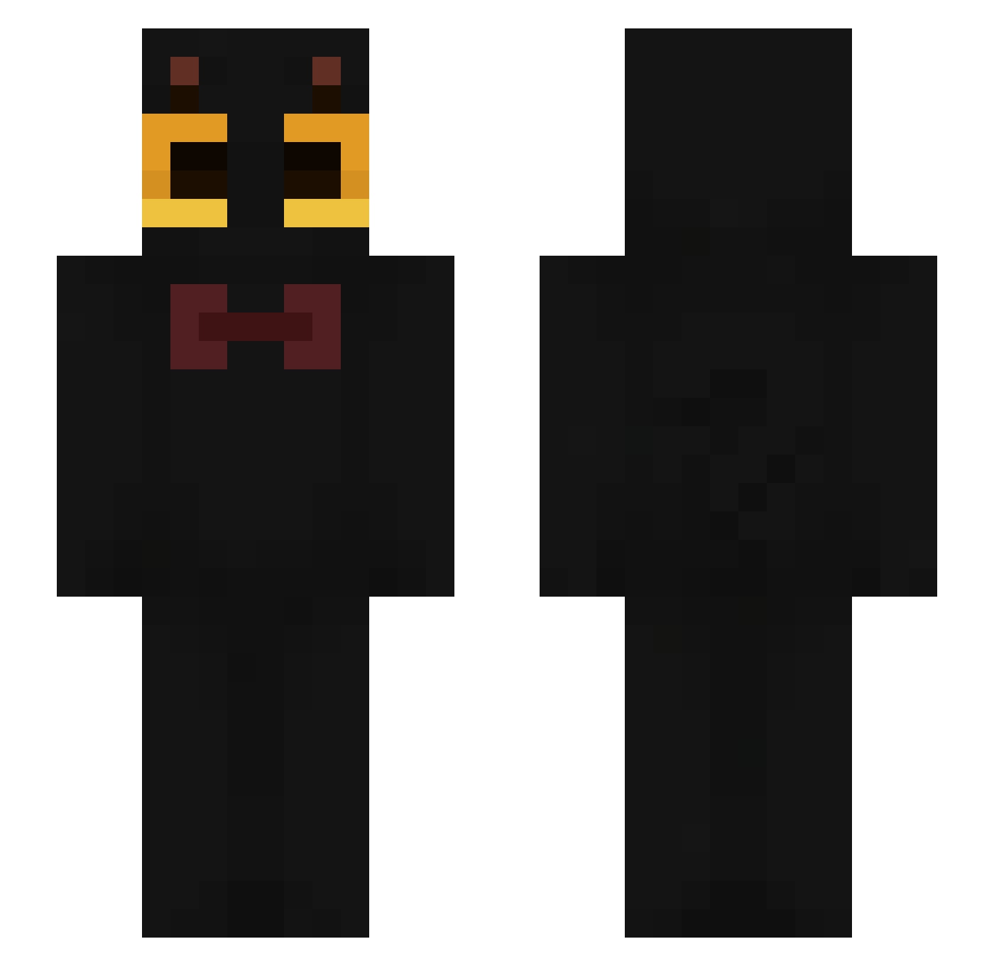 akirteM Minecraft skin, front and back view