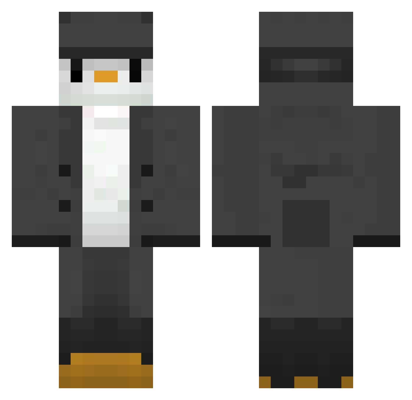 Zwwiadowca Minecraft skin, front and back view