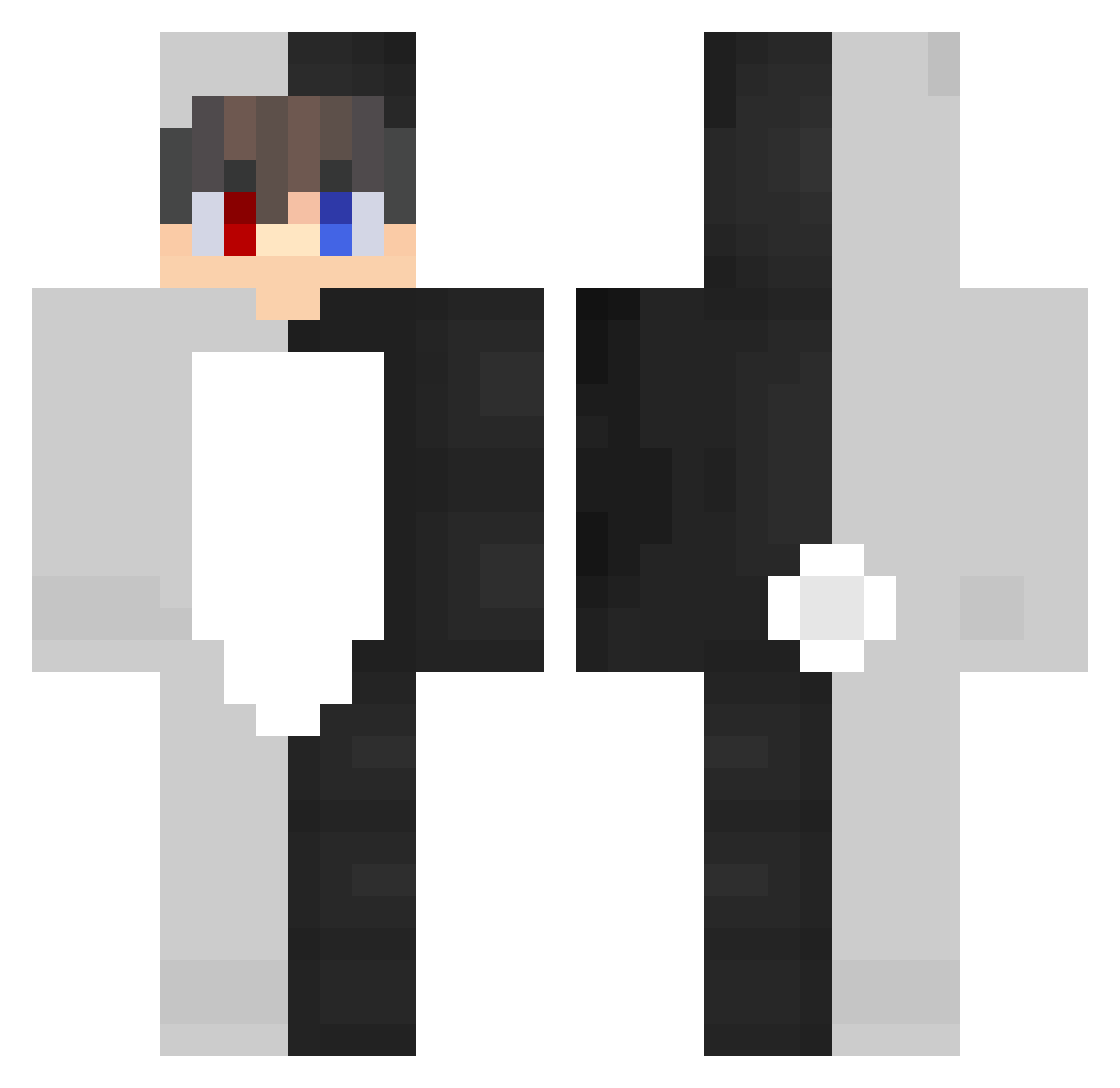 Diego302_ Minecraft skin, front and back view