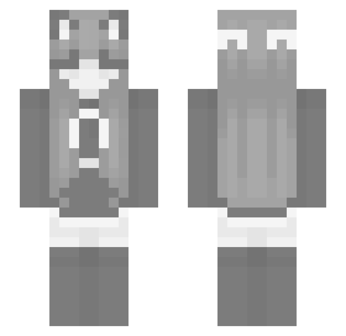 SagaViola Minecraft skin, front and back view