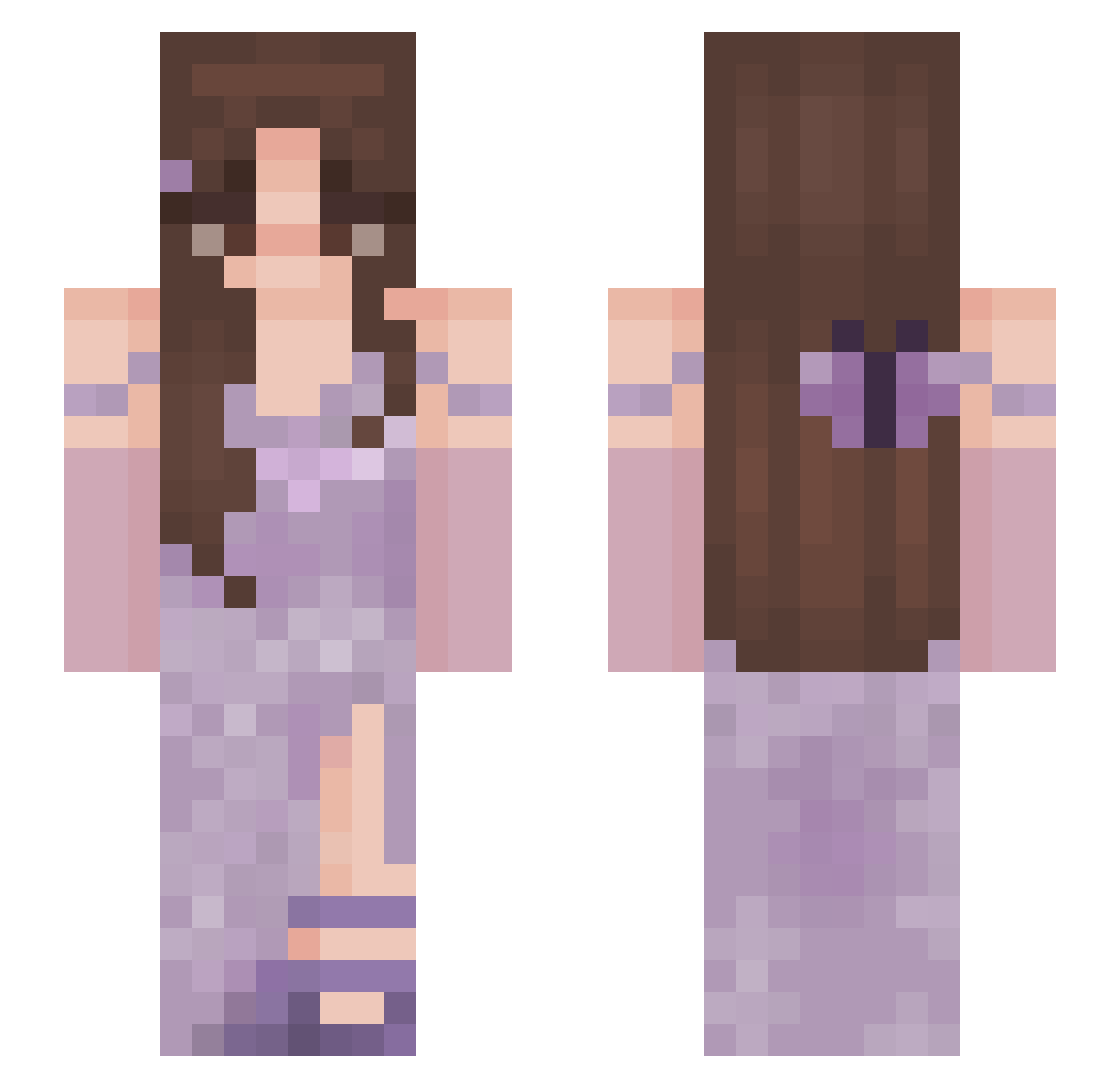 Ekbladh Minecraft skin, front and back view