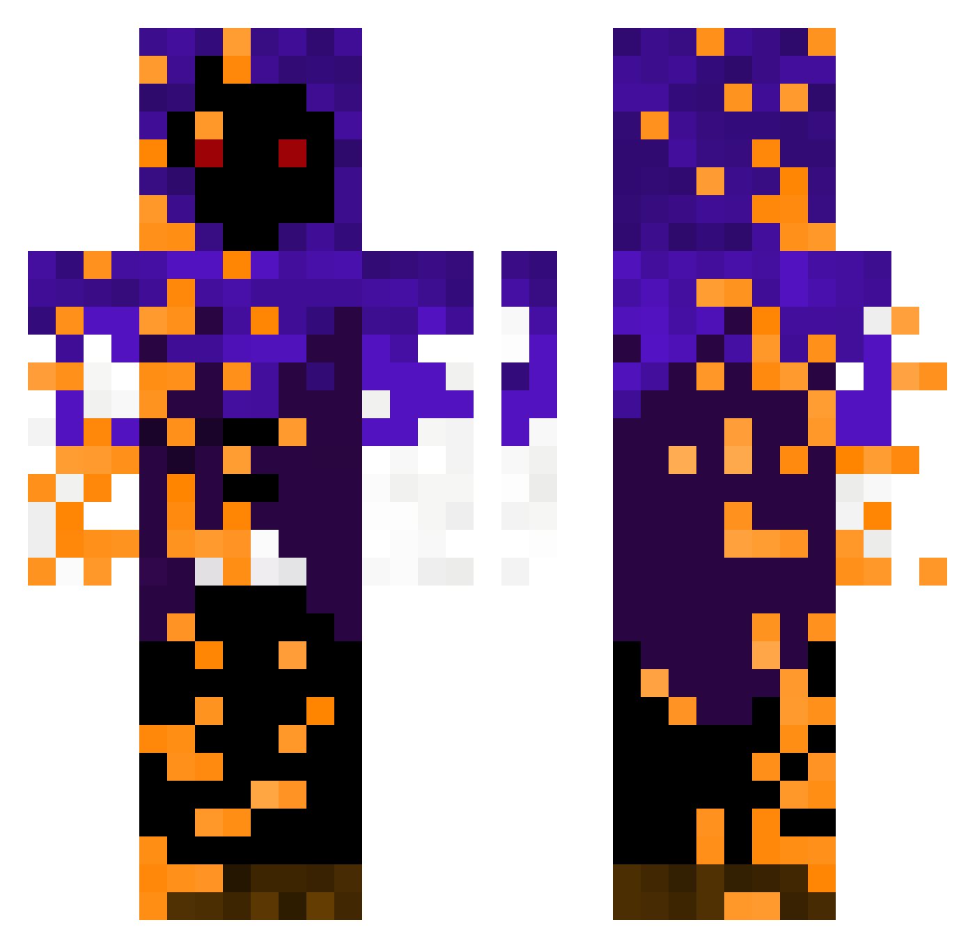 BigBossGros Minecraft skin, front and back view