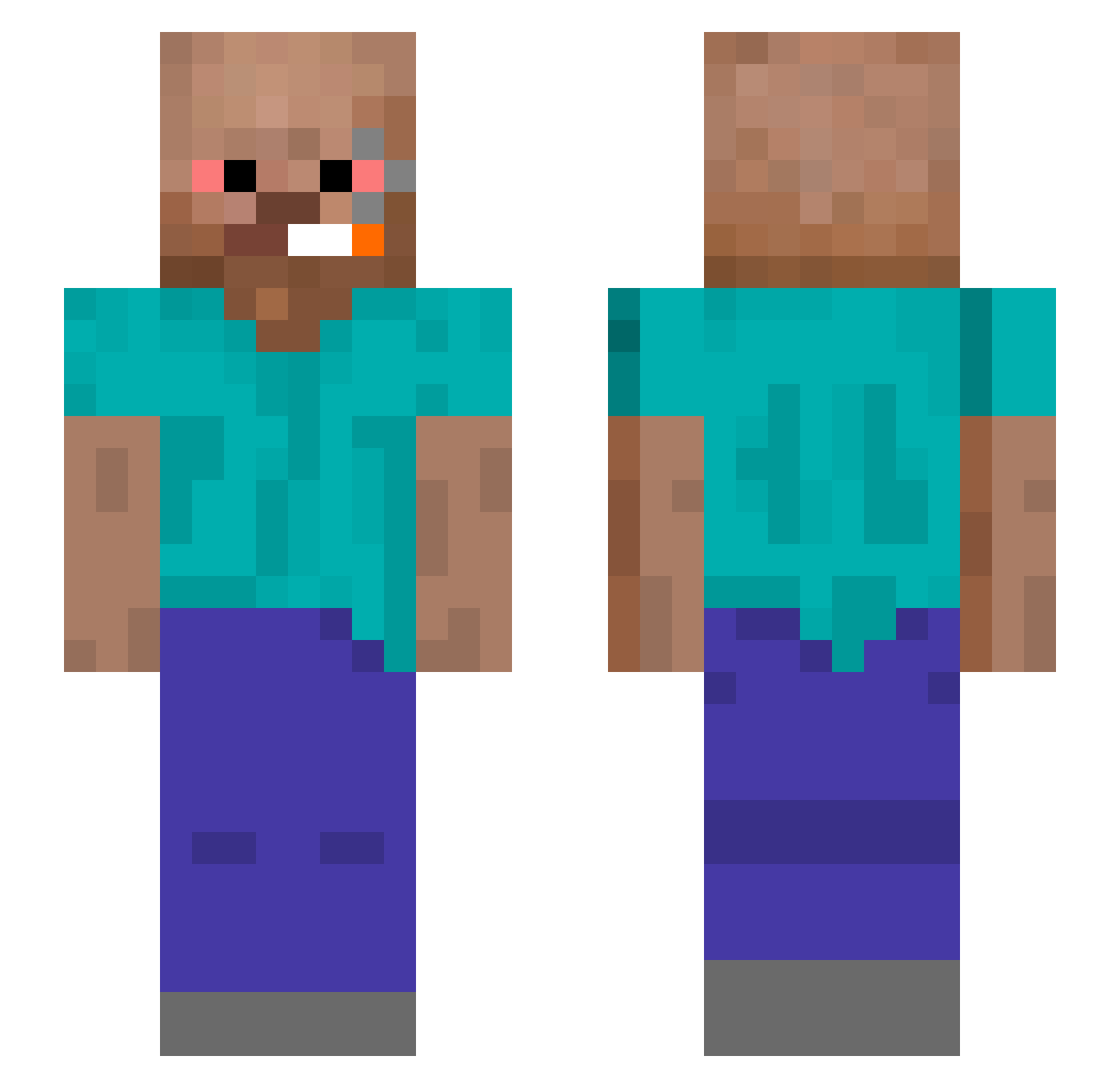 Josecito_ Minecraft skin, front and back view